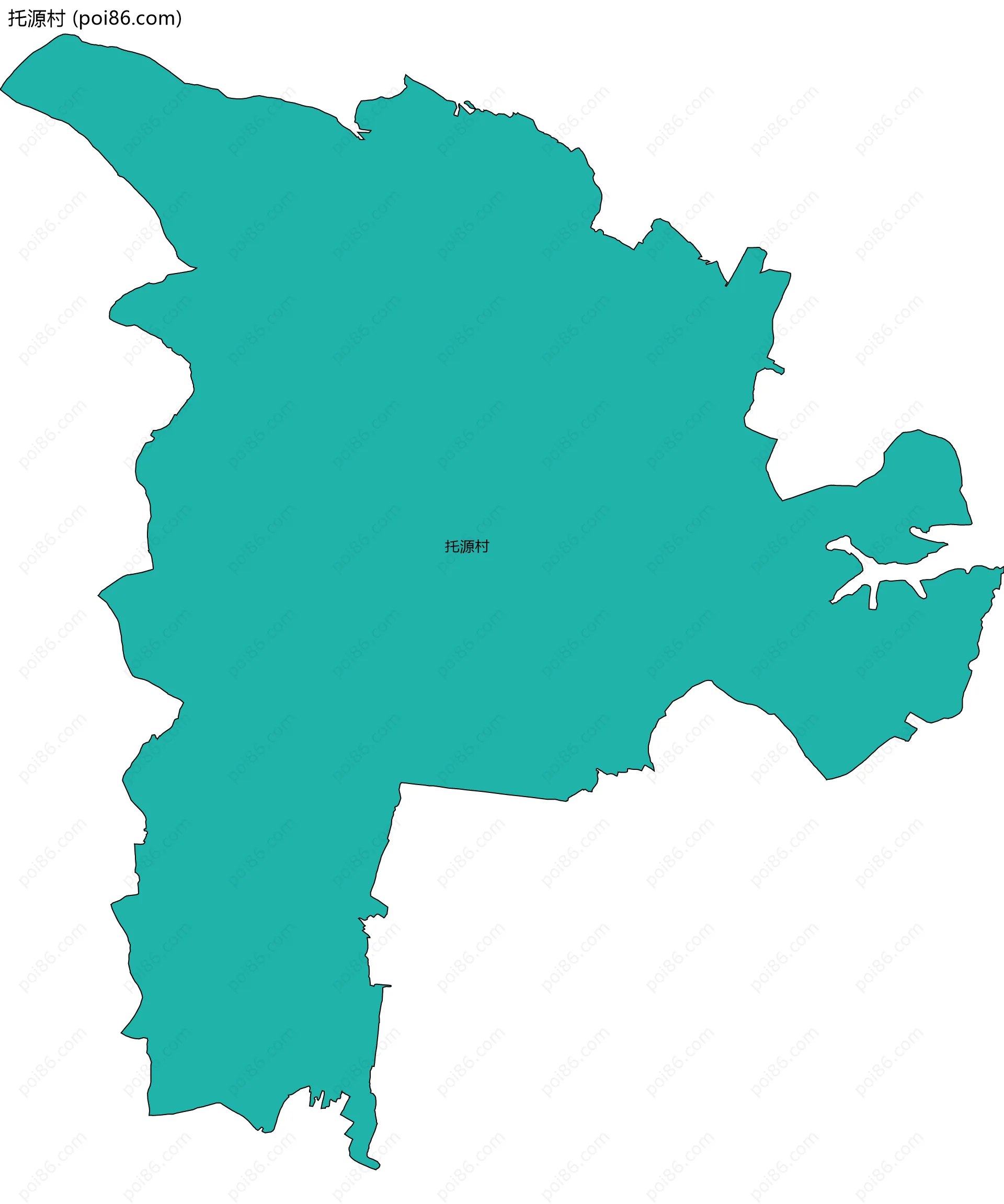 托源村边界地图