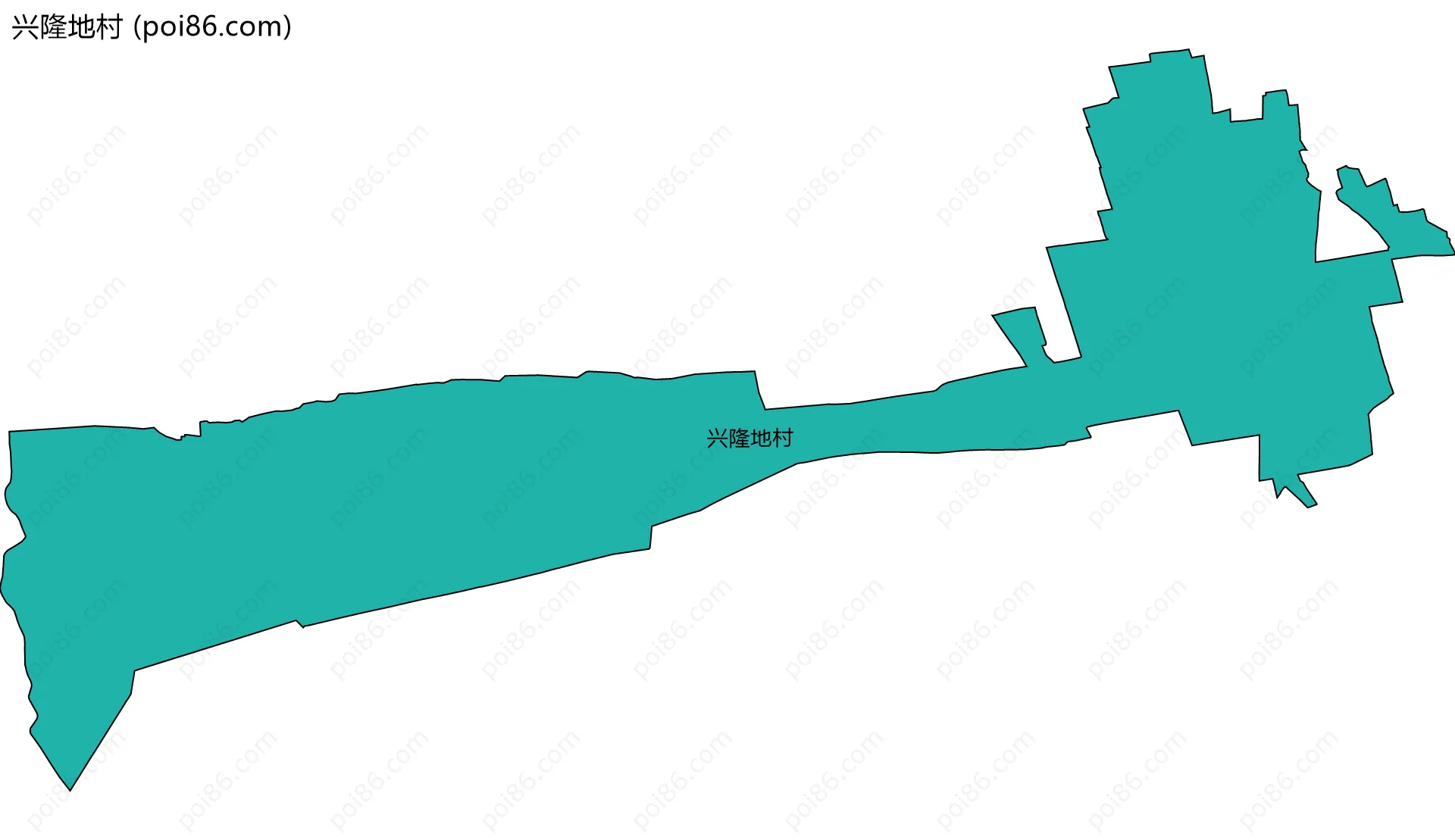 兴隆地村边界地图