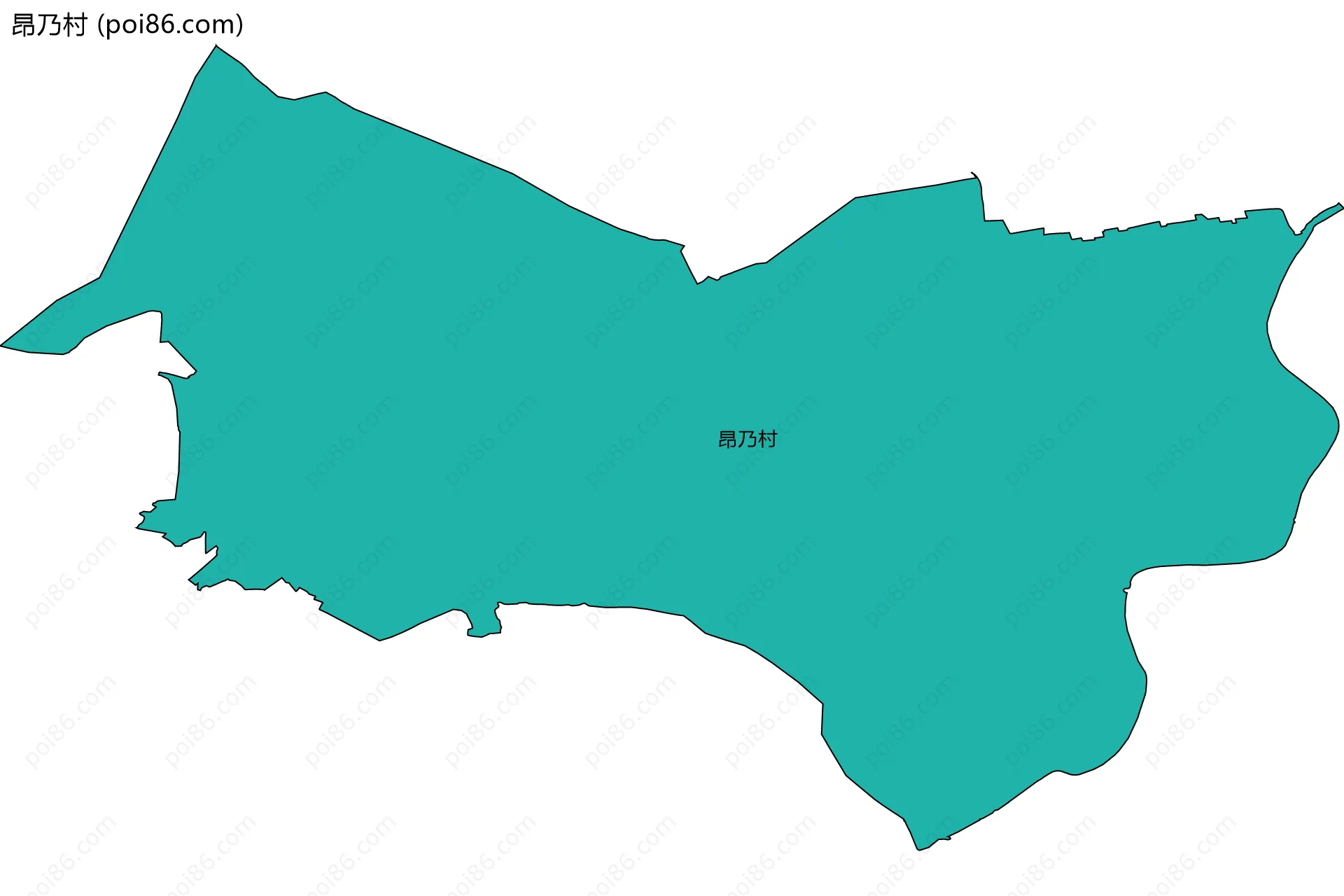 昂乃村边界地图