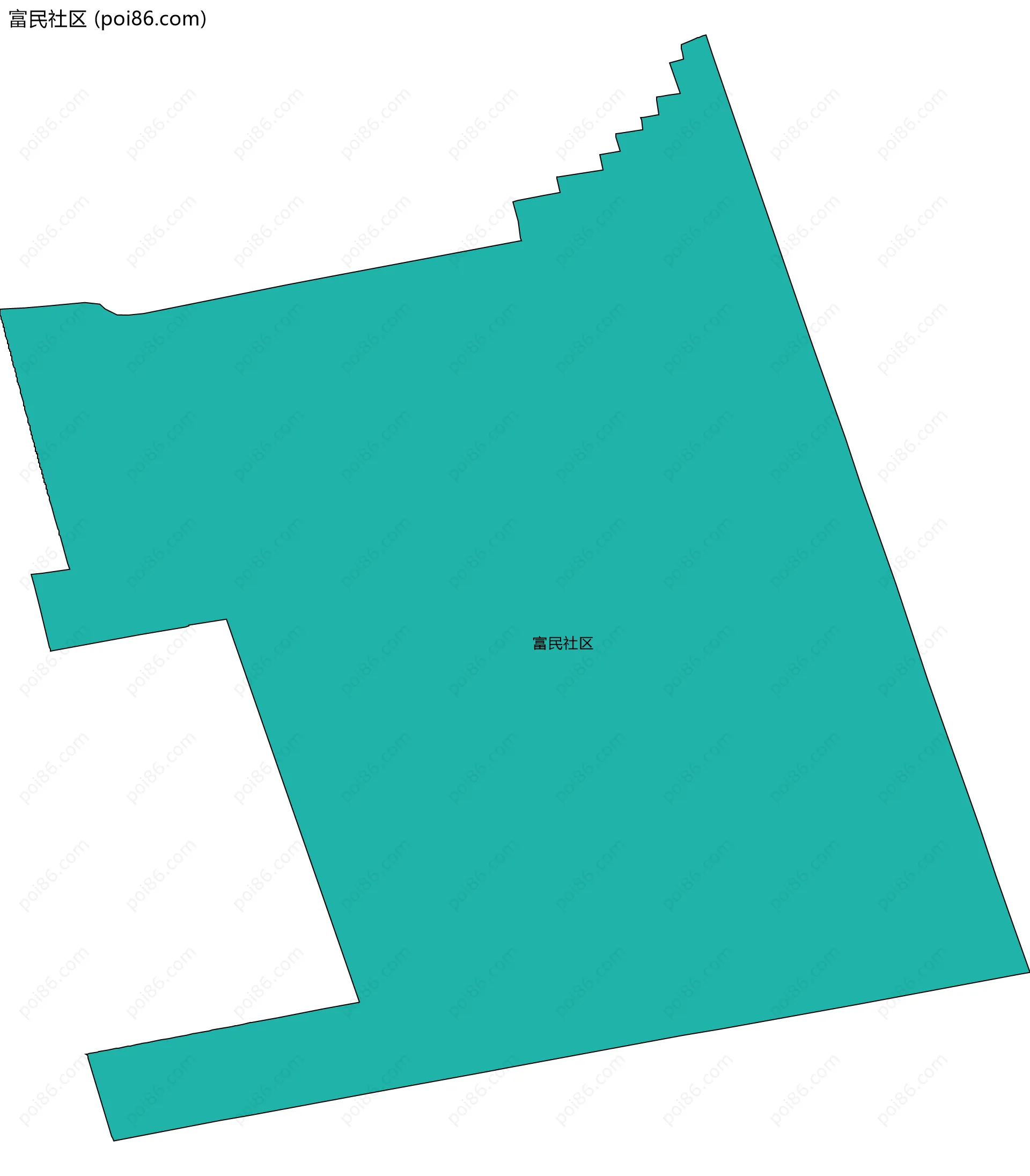 富民社区边界地图