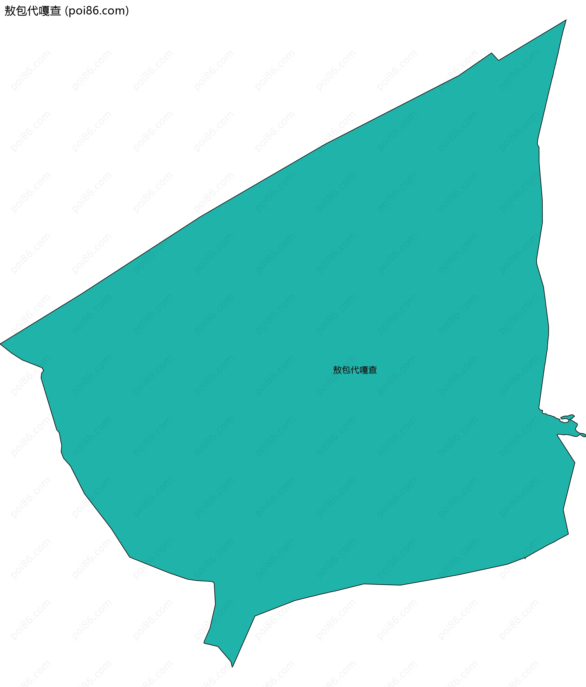 敖包代嘎查边界地图