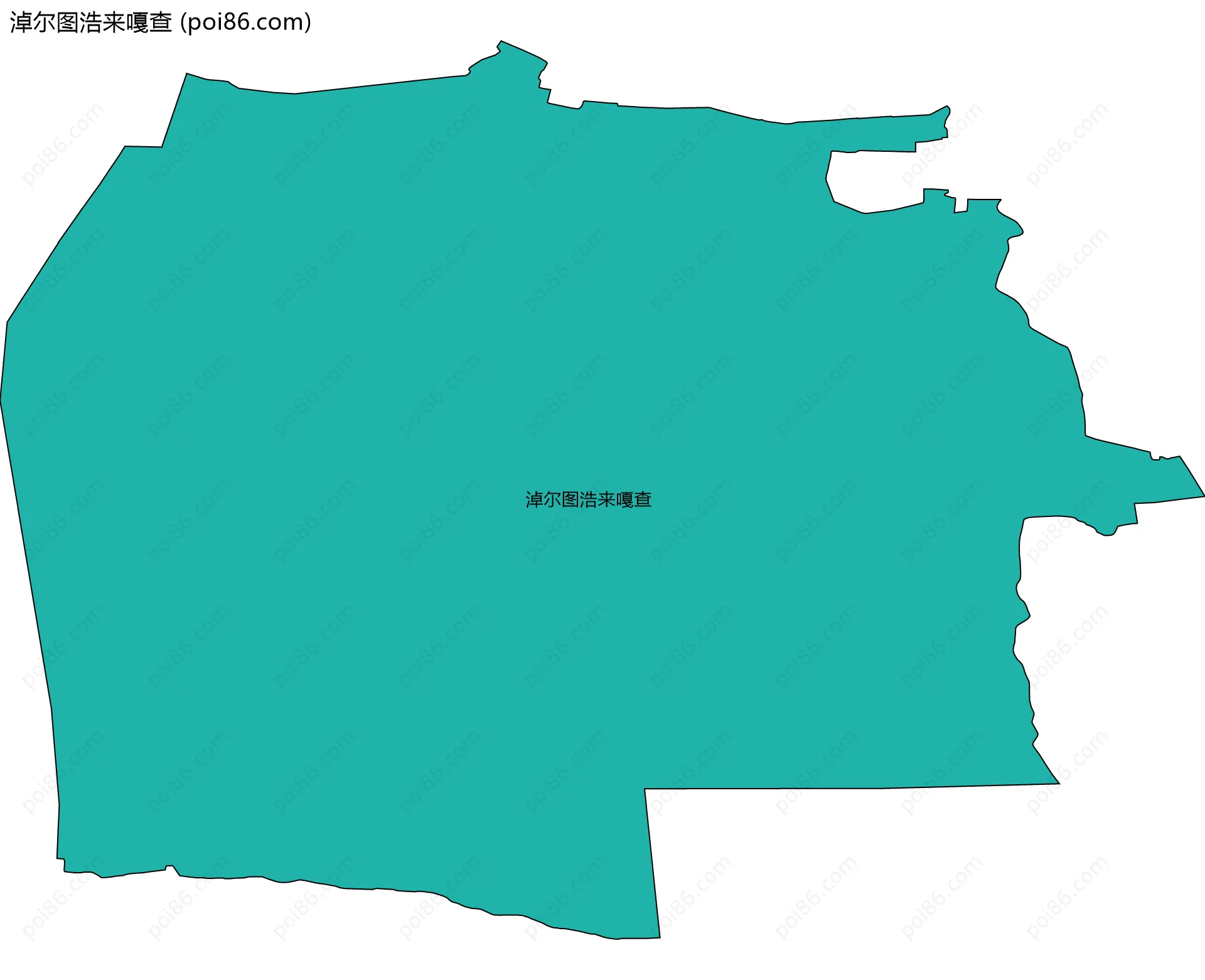淖尔图浩来嘎查边界地图