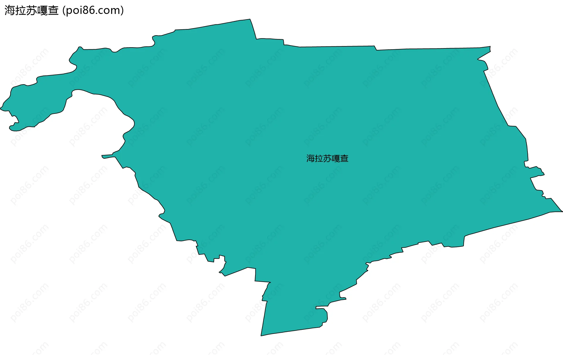 海拉苏嘎查边界地图