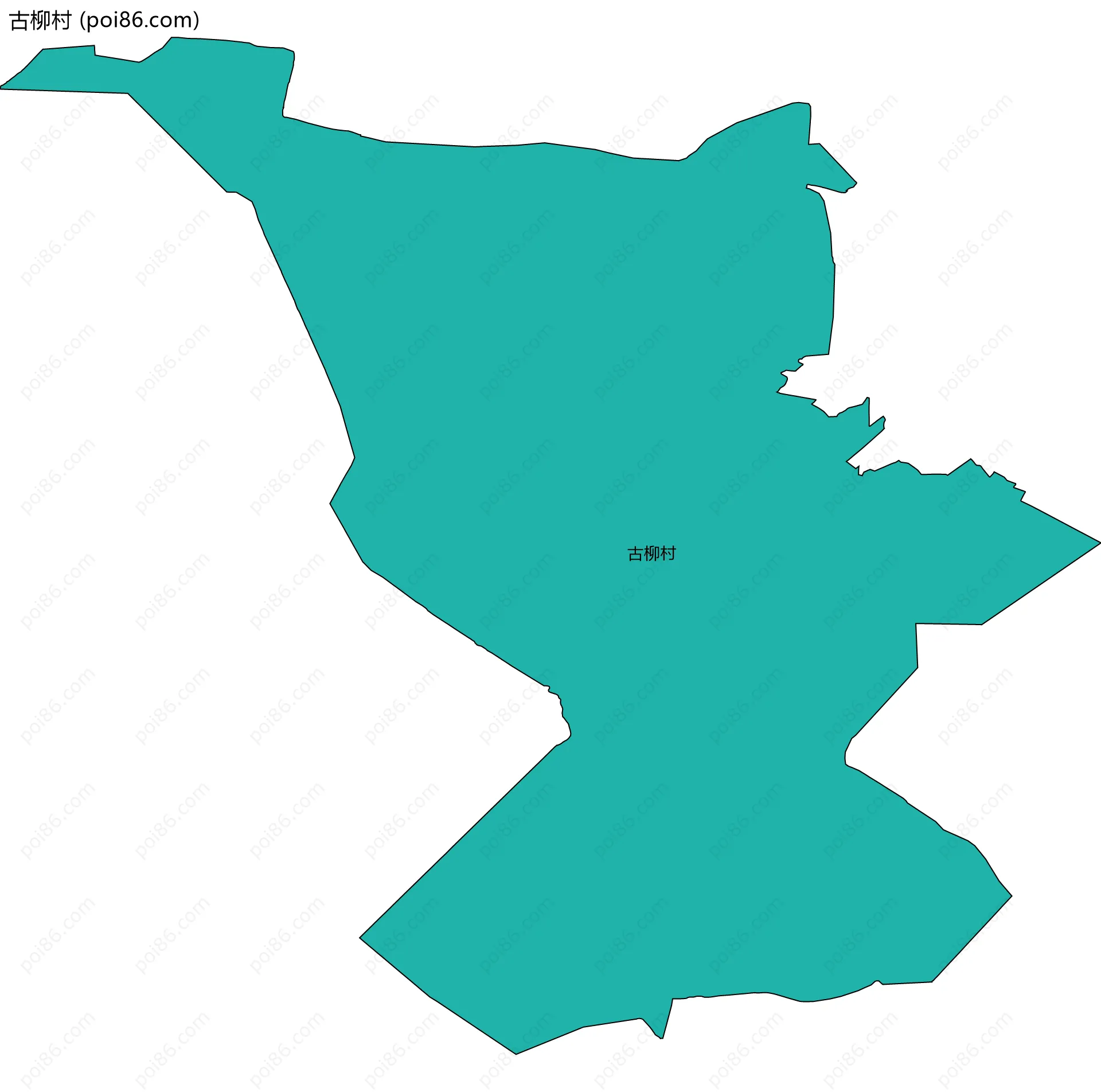 古柳村边界地图