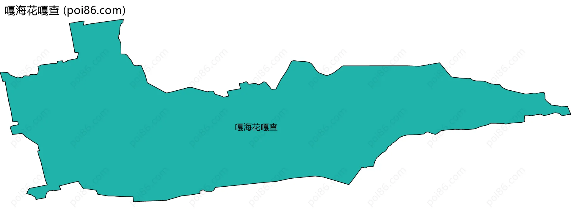 嘎海花嘎查边界地图