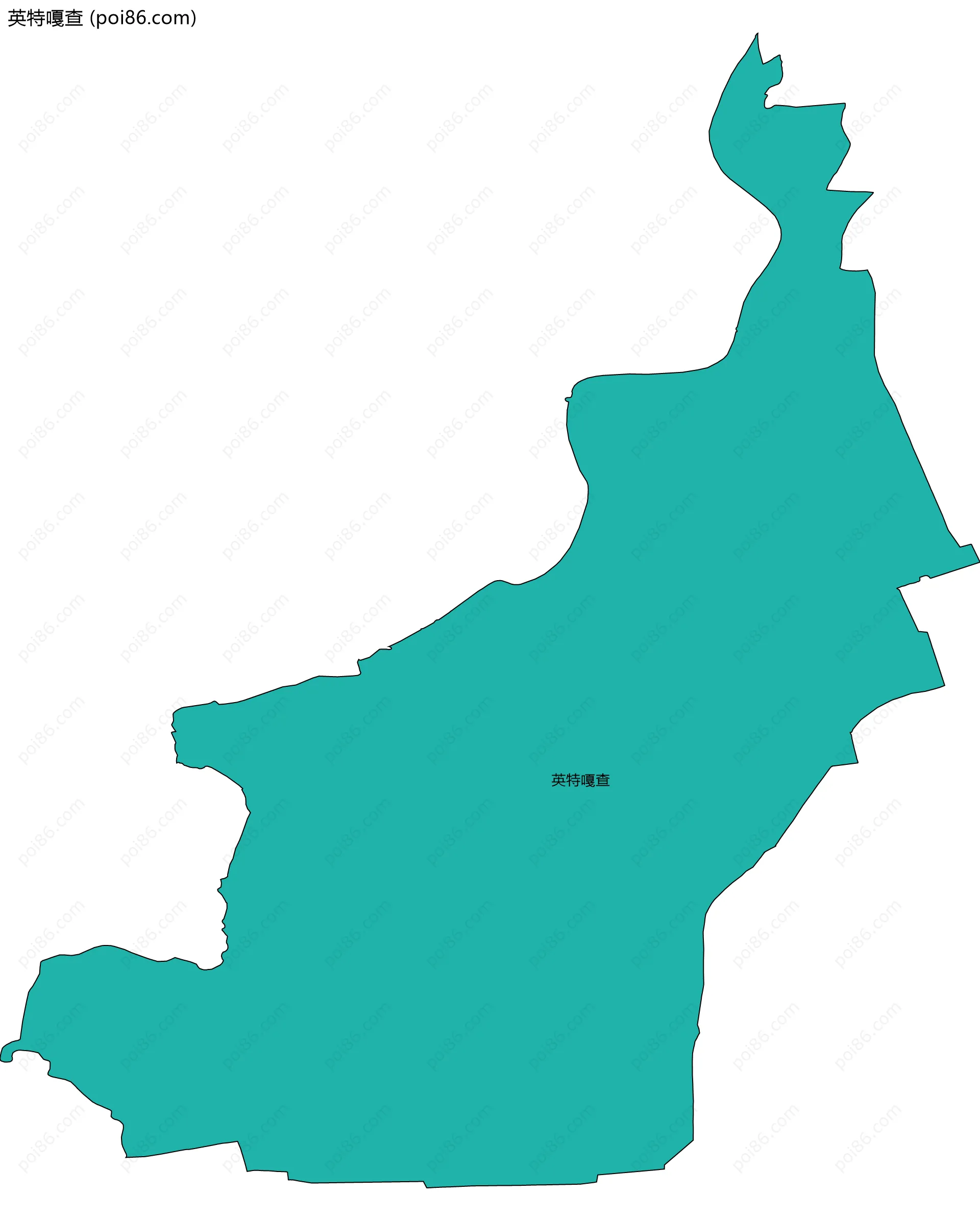 英特嘎查边界地图