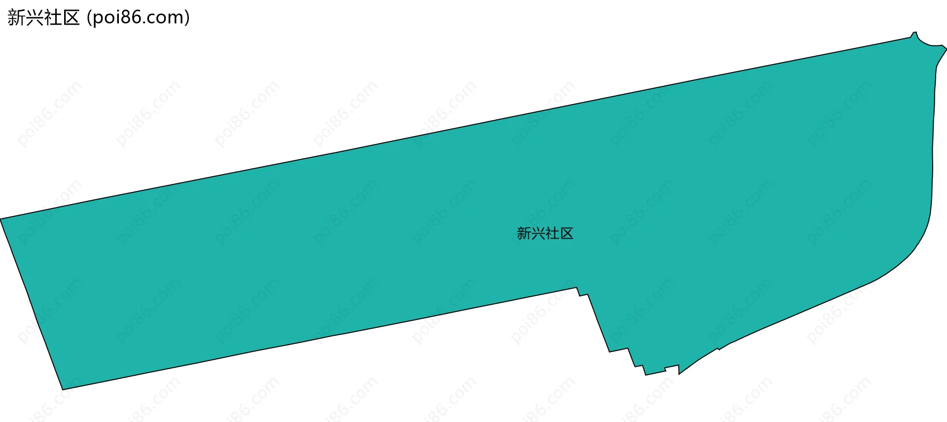 新兴社区边界地图