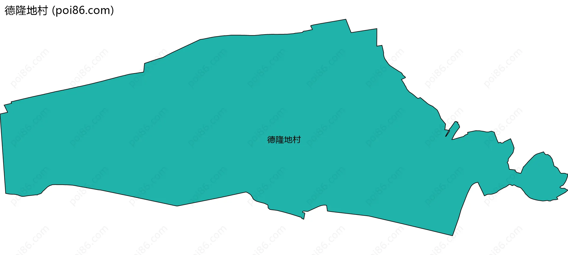 德隆地村边界地图