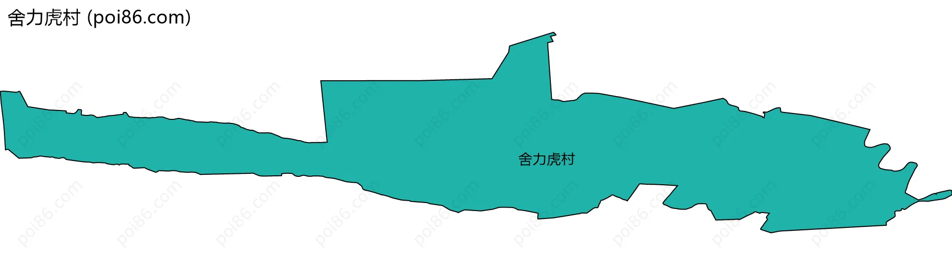舍力虎村边界地图