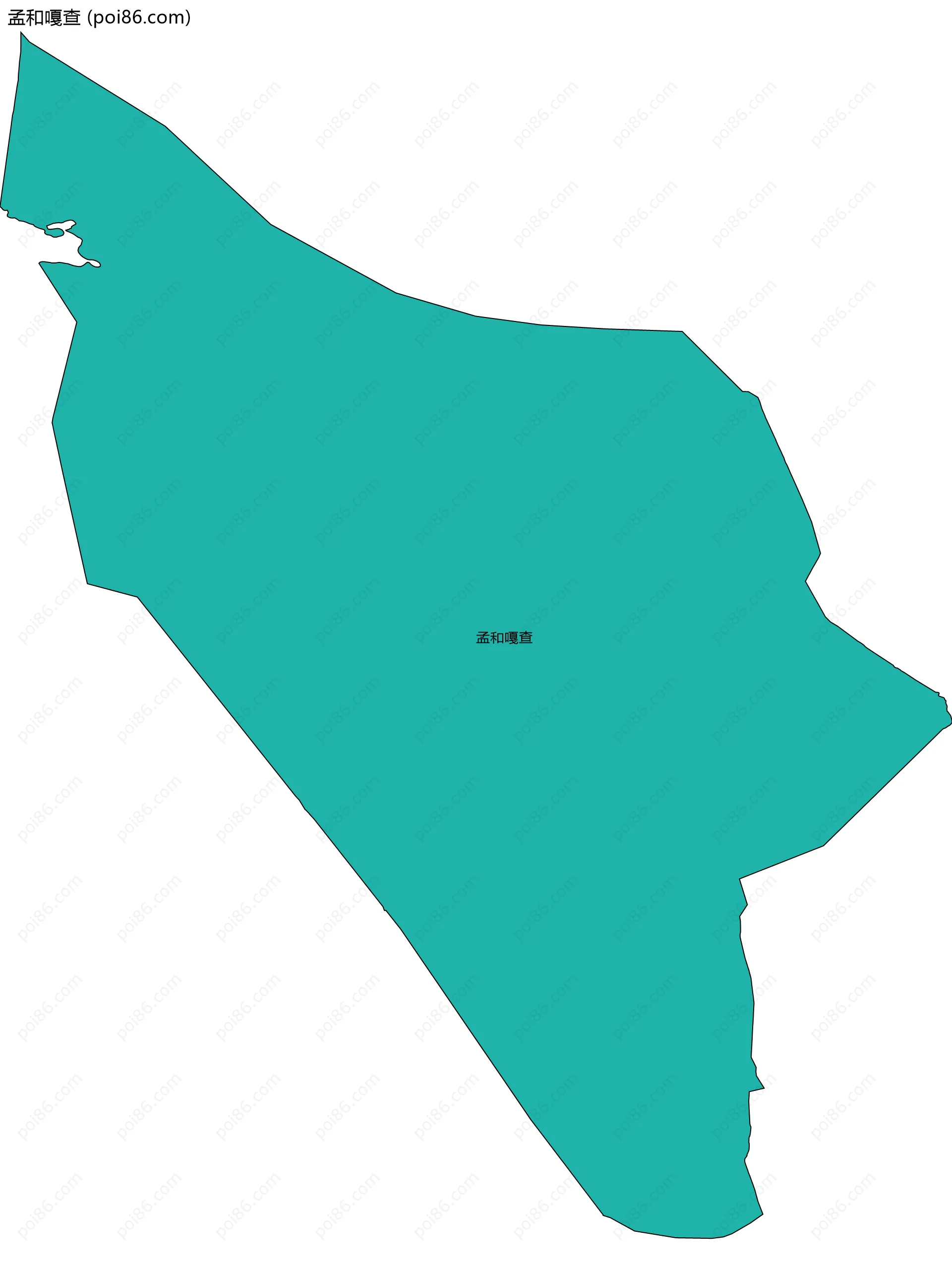 孟和嘎查边界地图