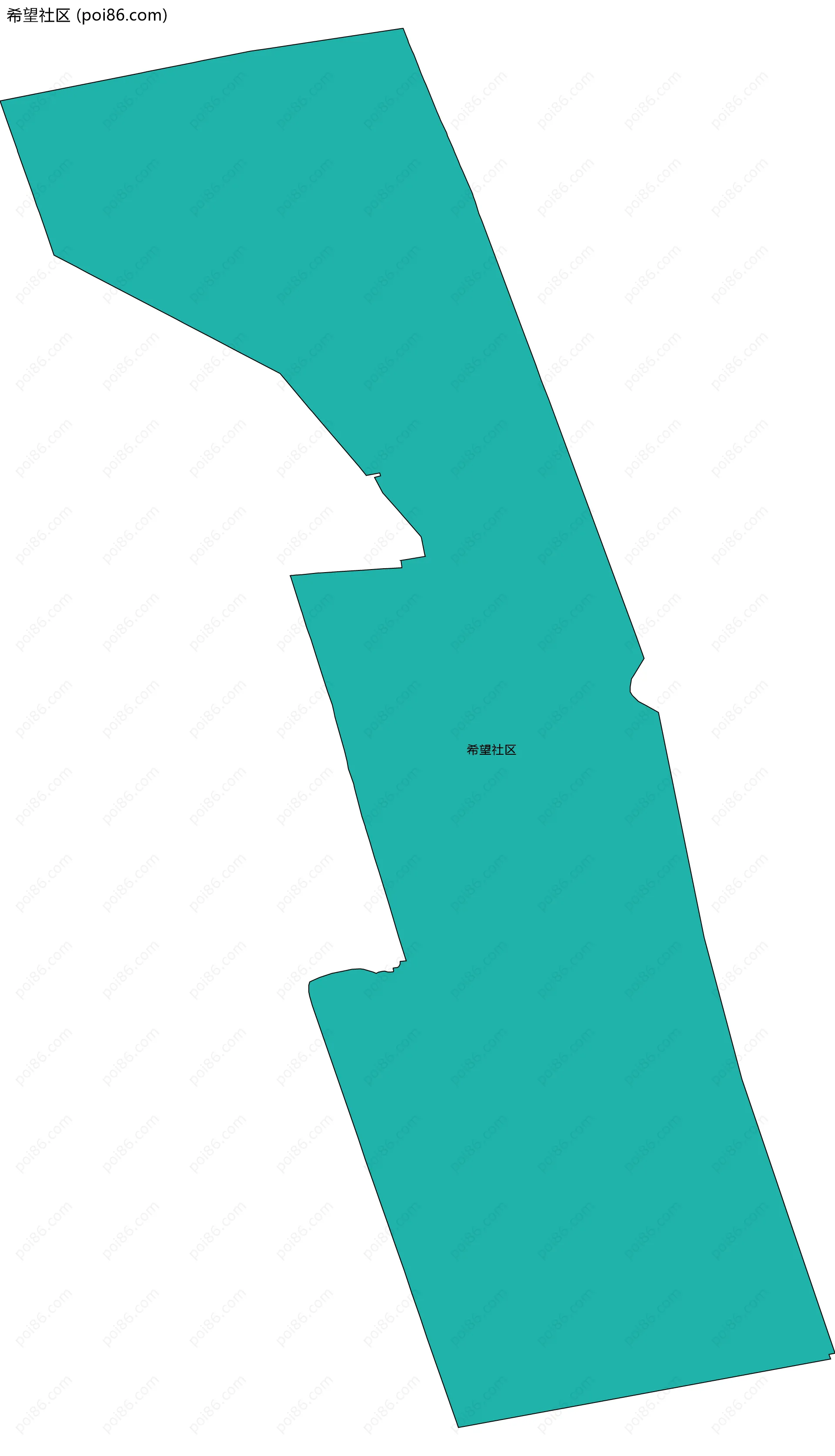 希望社区边界地图