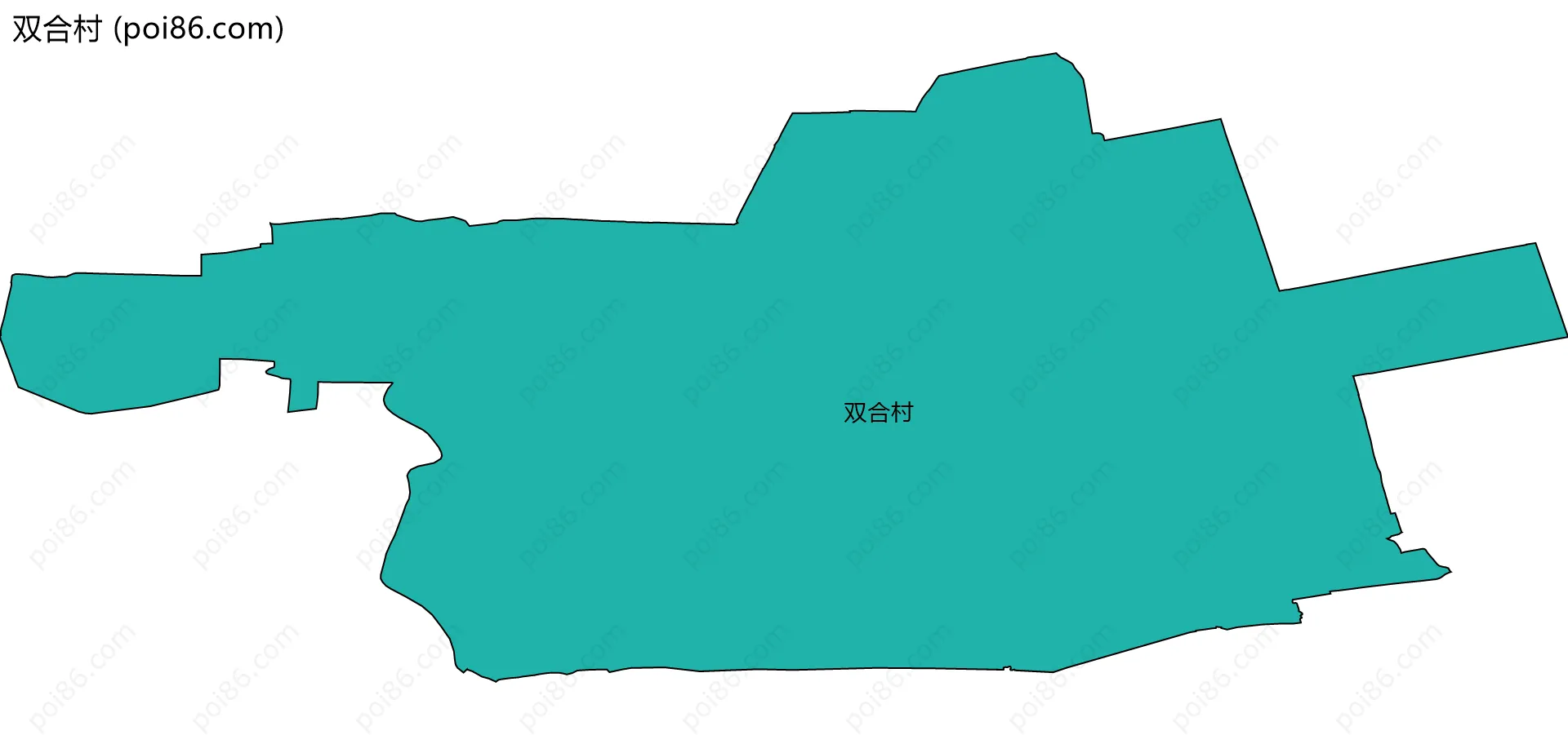 双合村边界地图