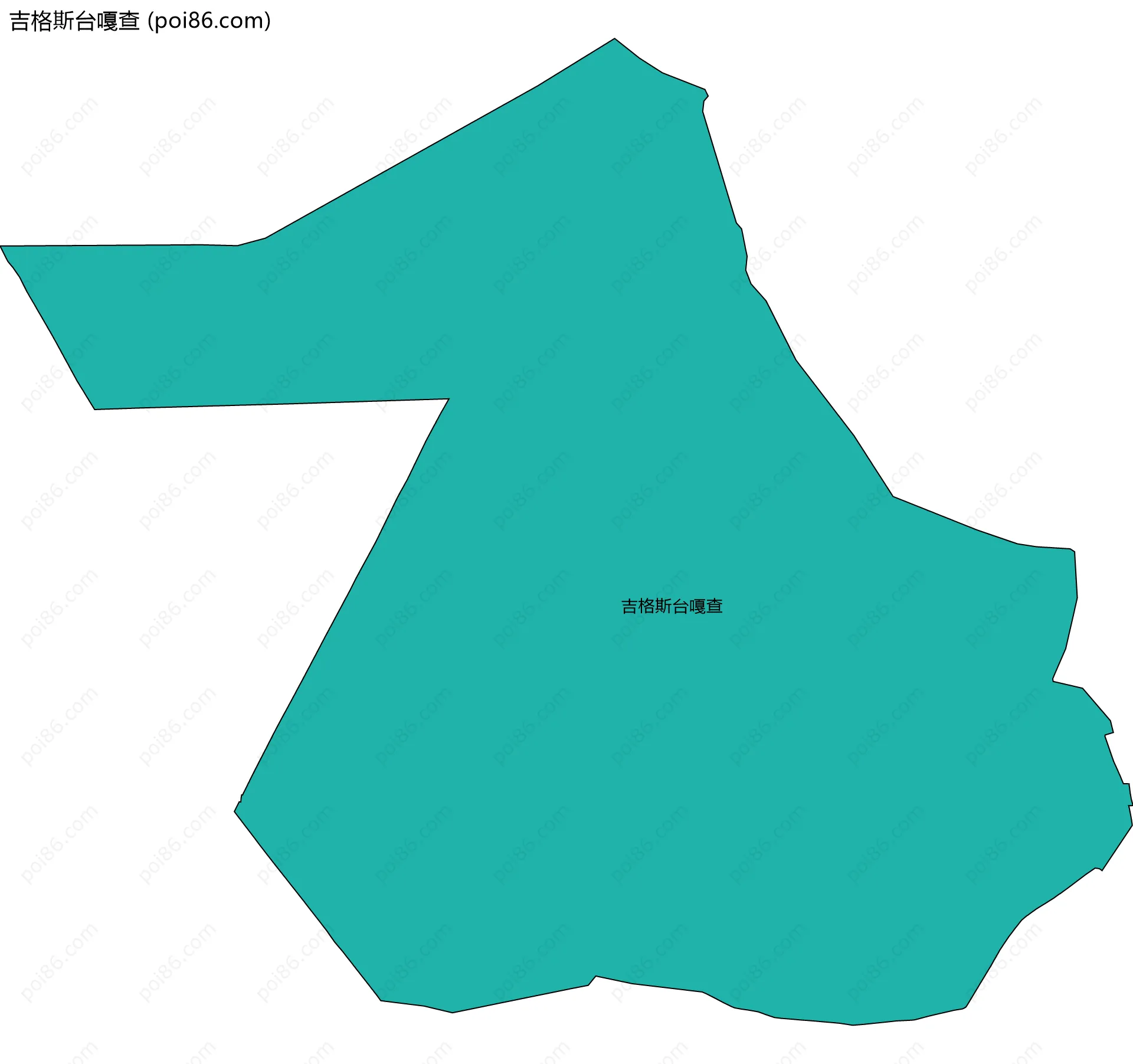 吉格斯台嘎查边界地图