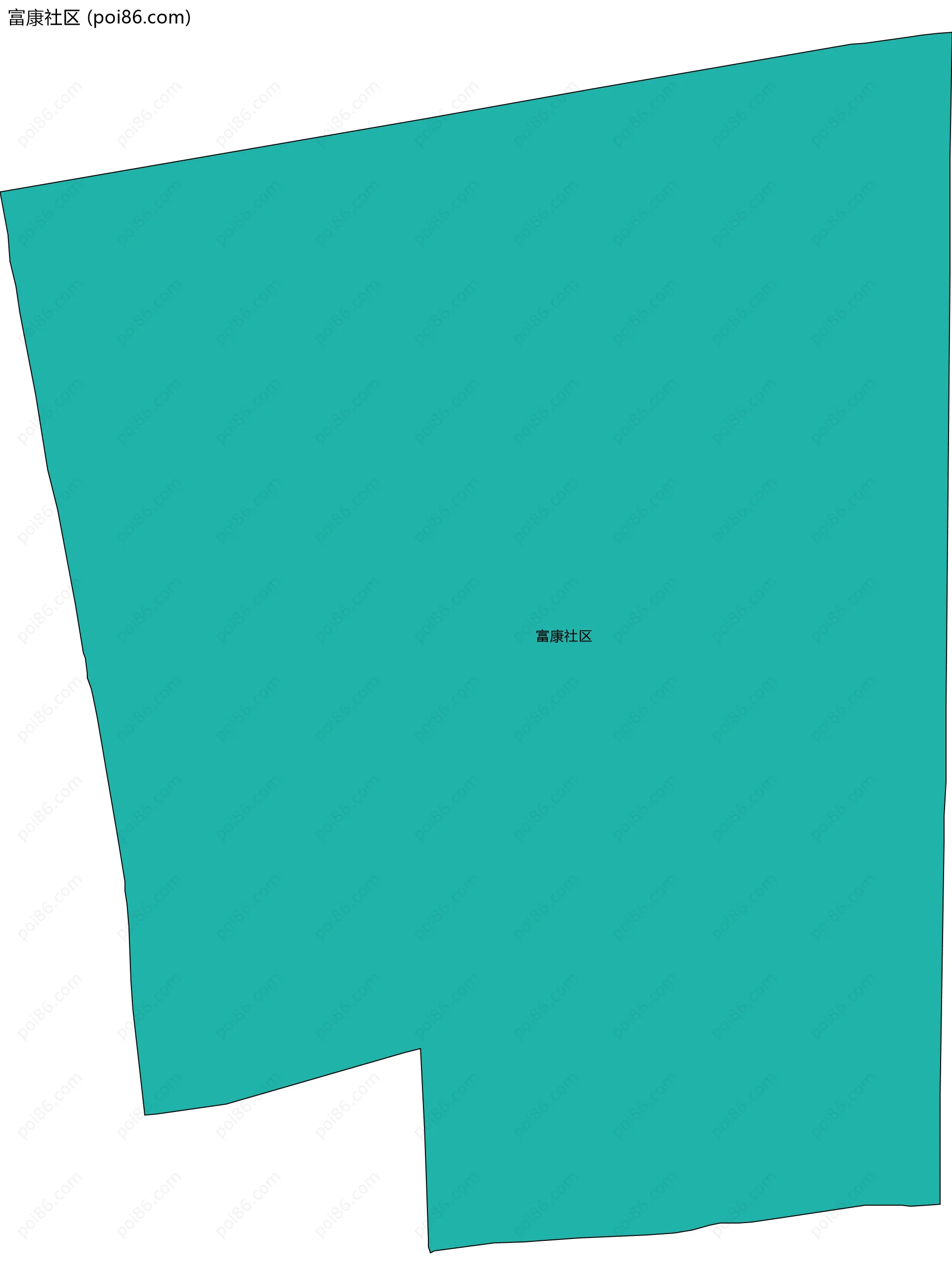 富康社区边界地图