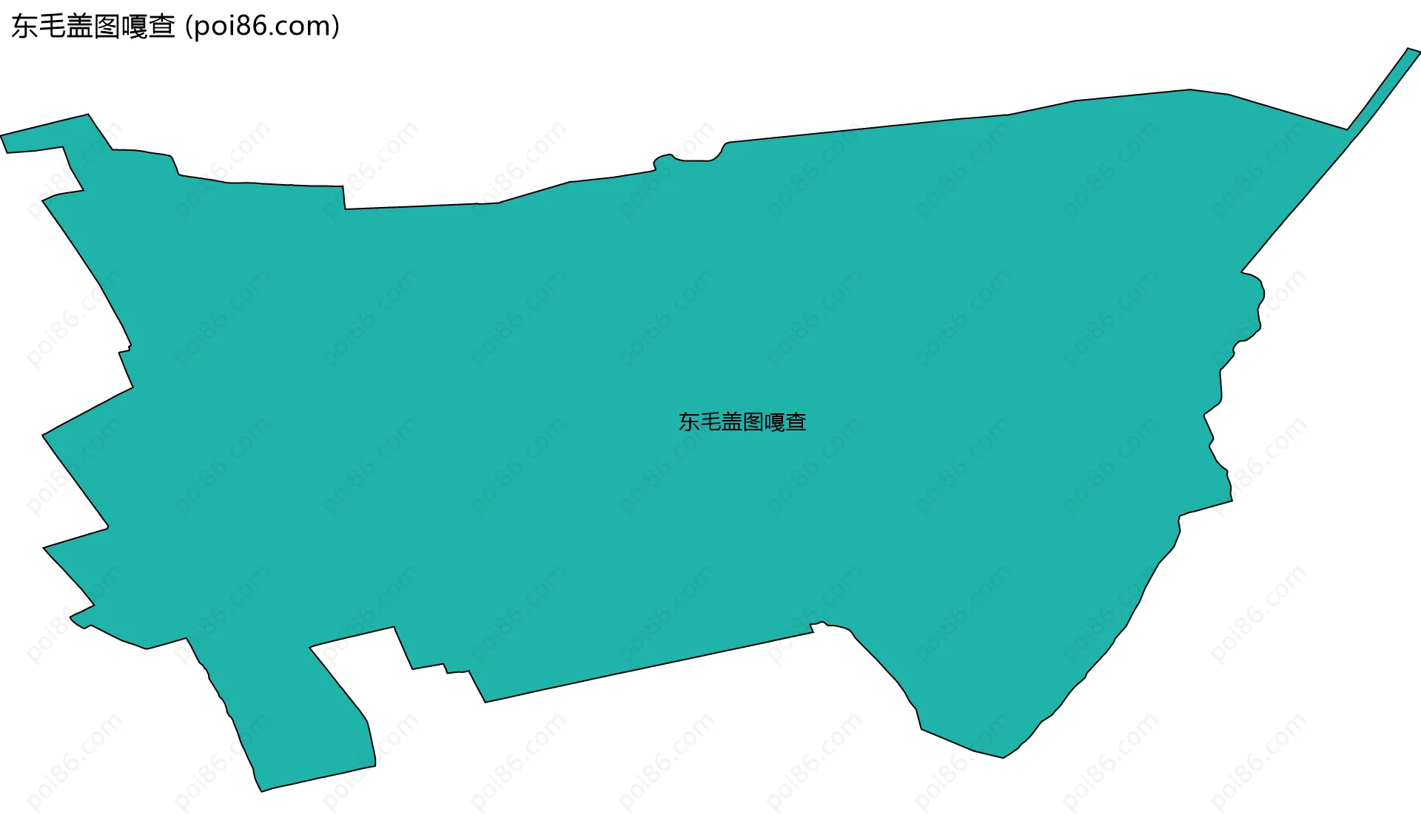 东毛盖图嘎查边界地图