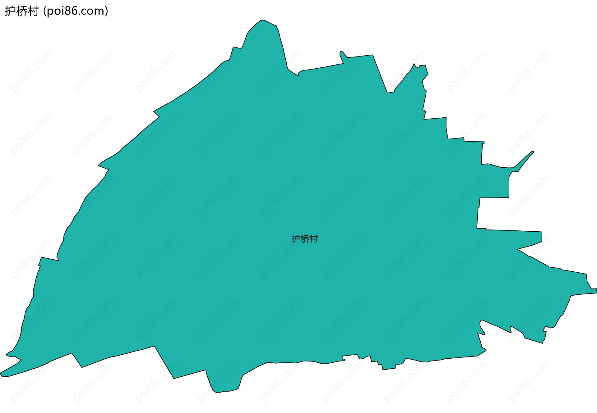 护桥村边界地图