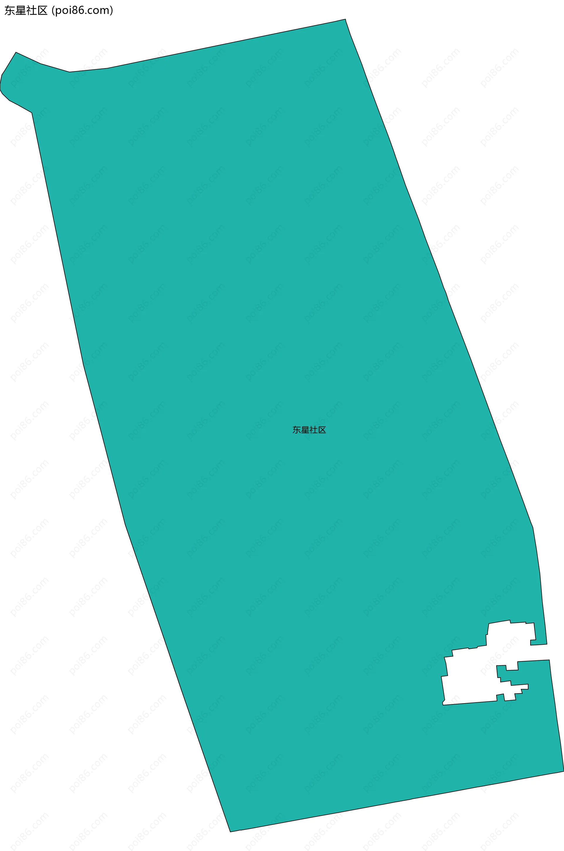 东星社区边界地图