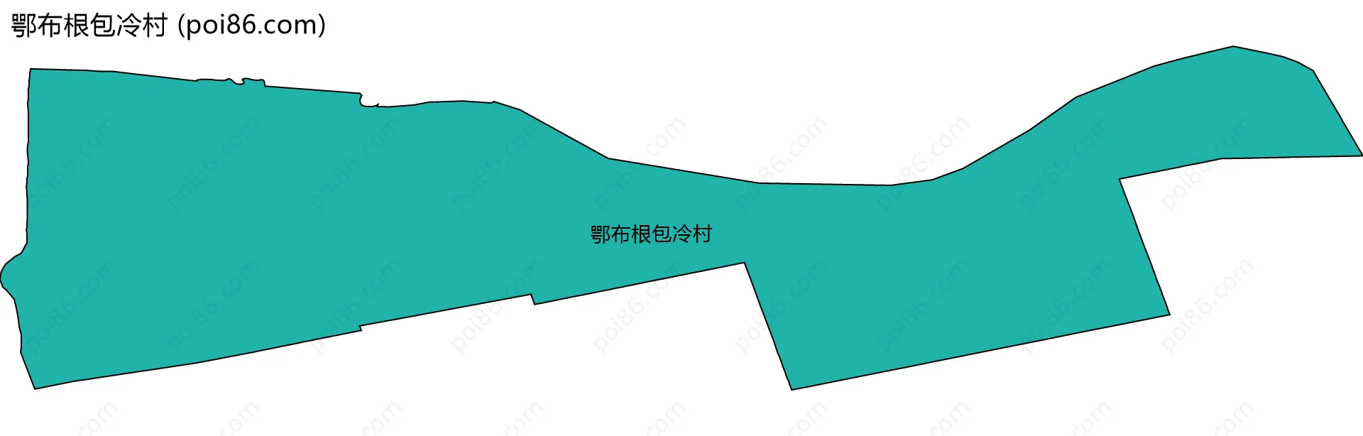 鄂布根包冷村边界地图