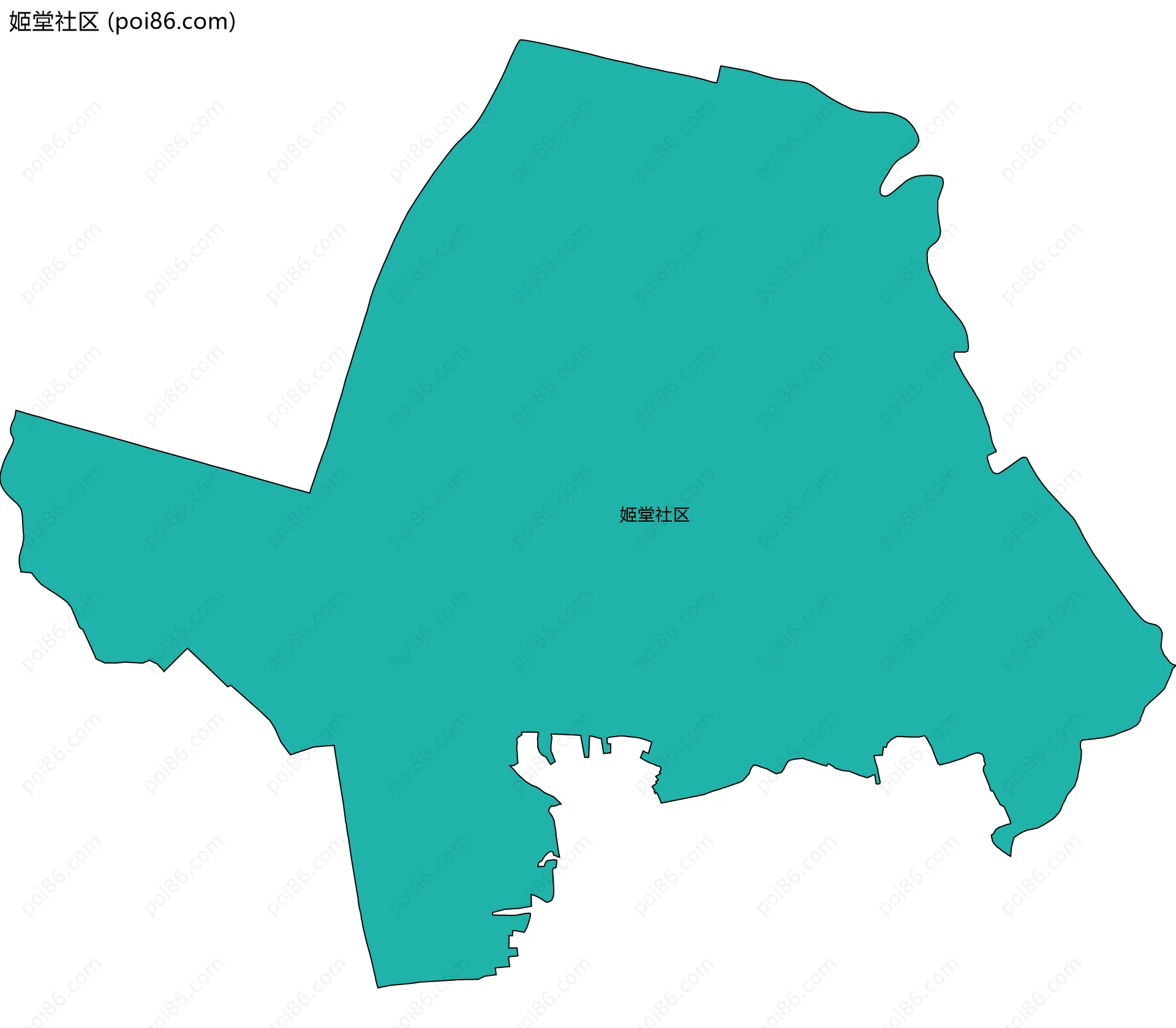 姬堂社区边界地图