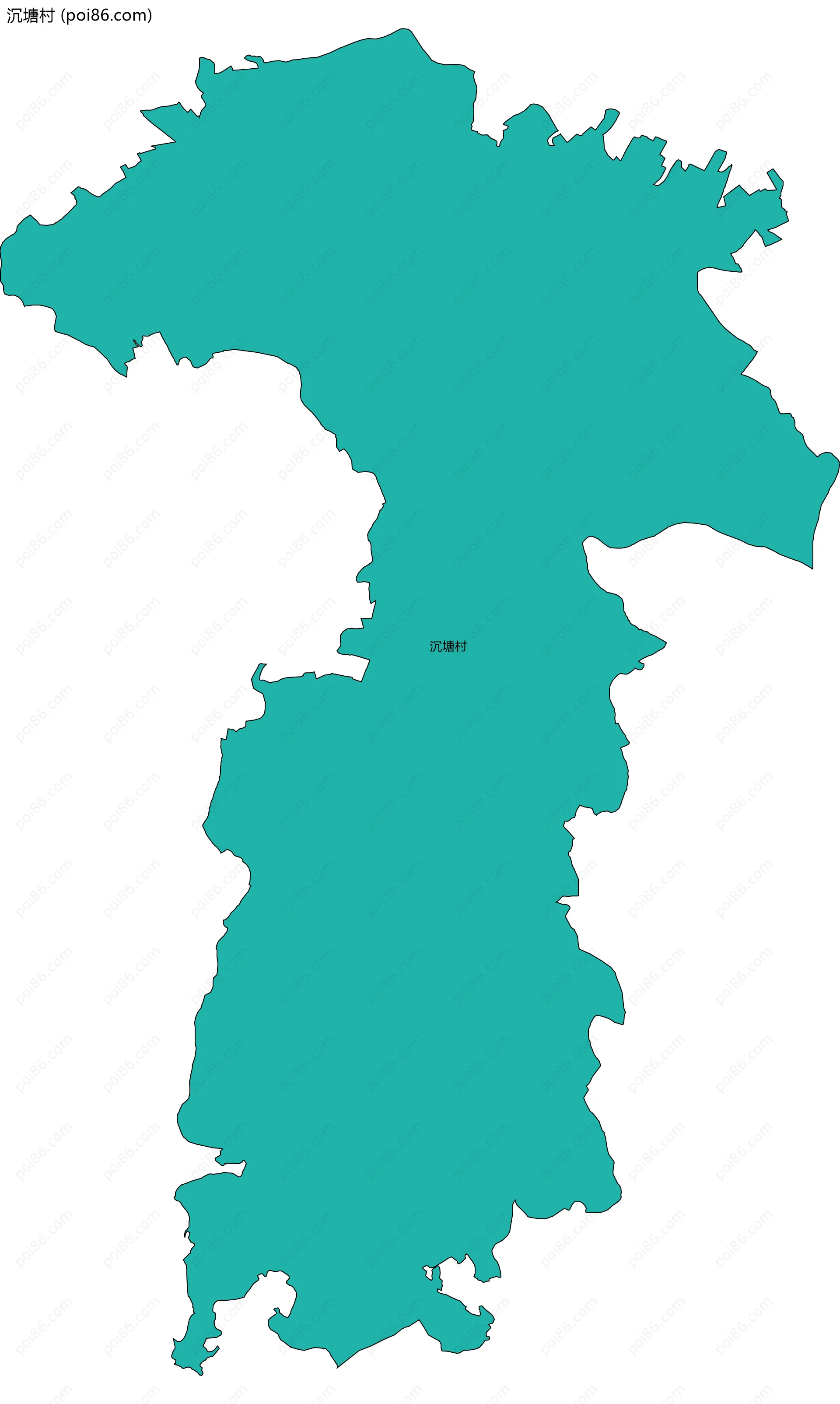 沉塘村边界地图