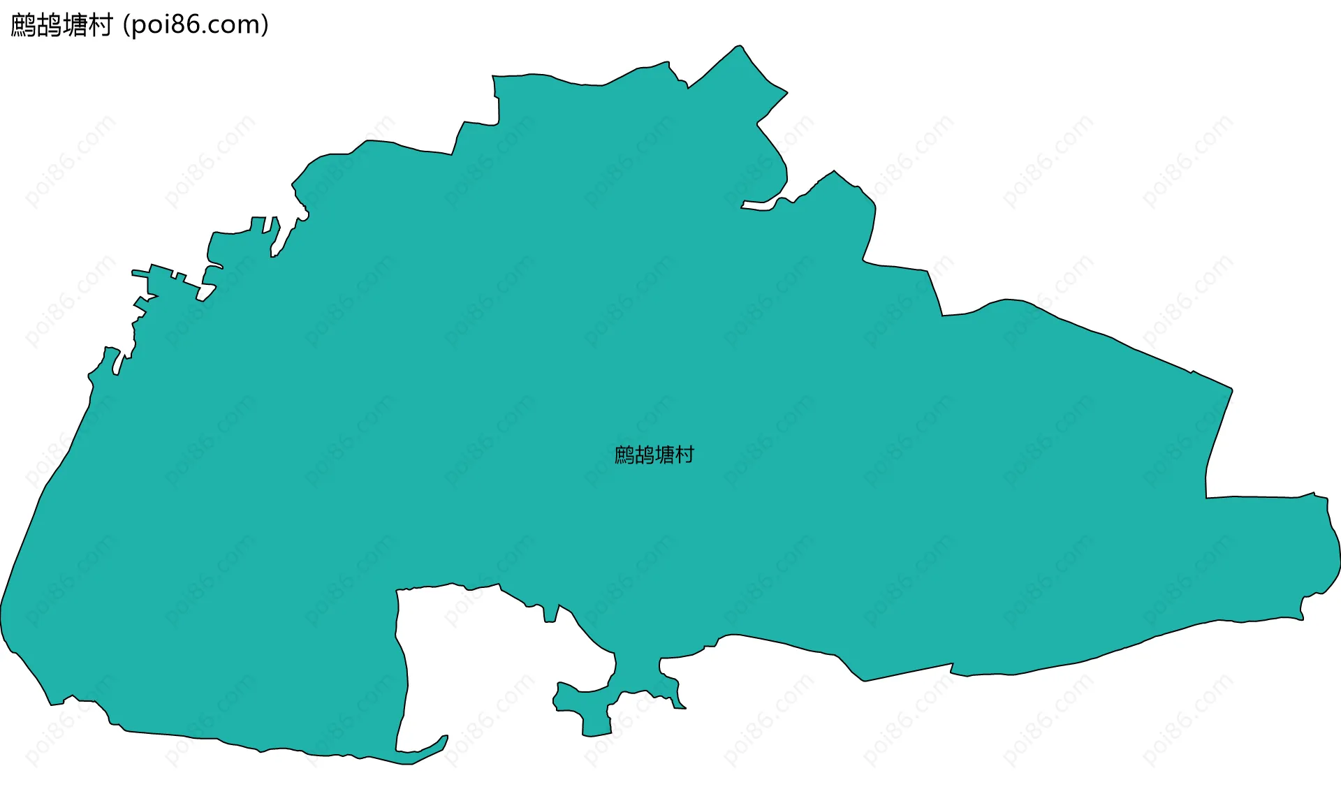 鹧鸪塘村边界地图