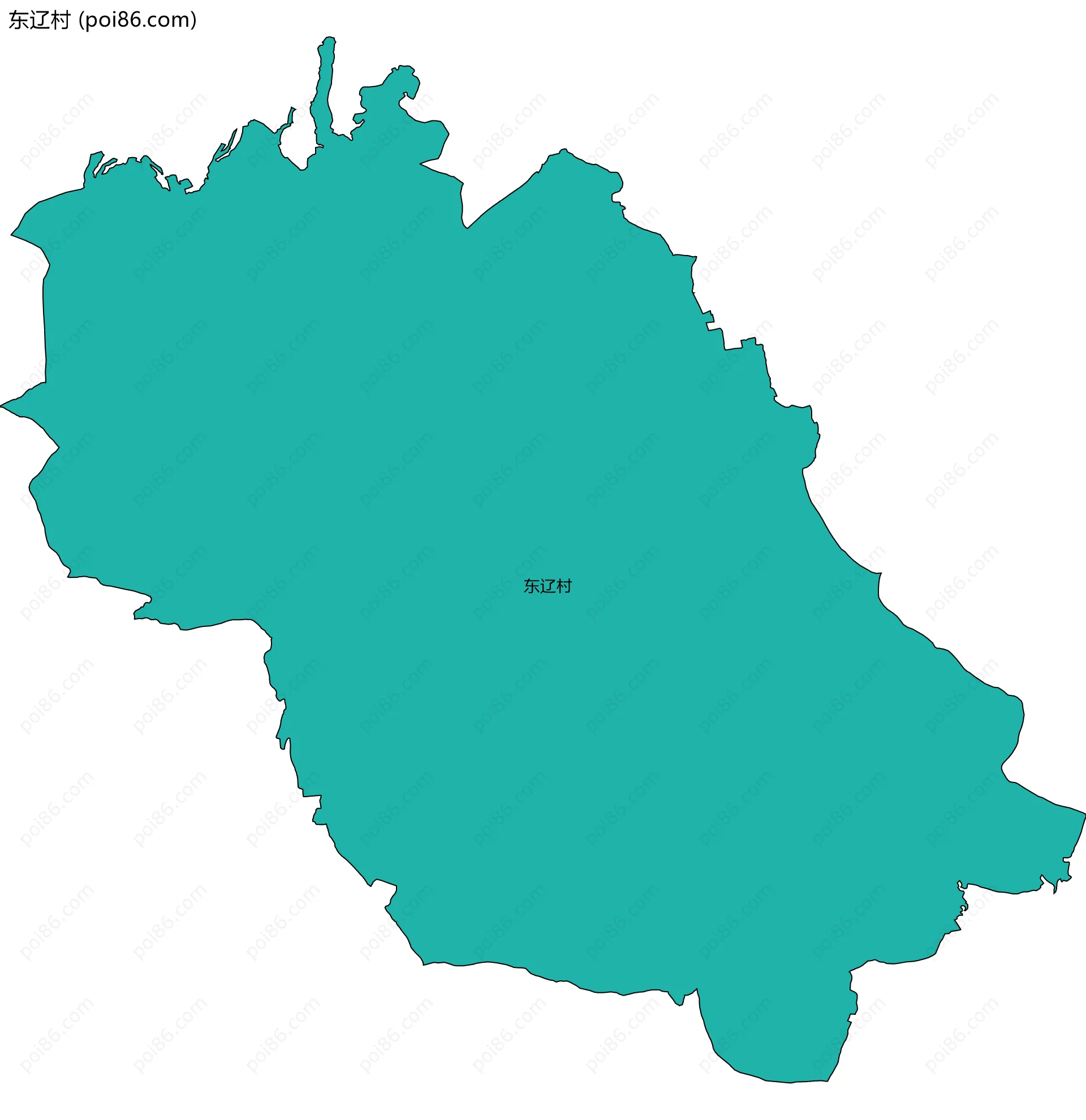 东辽村边界地图