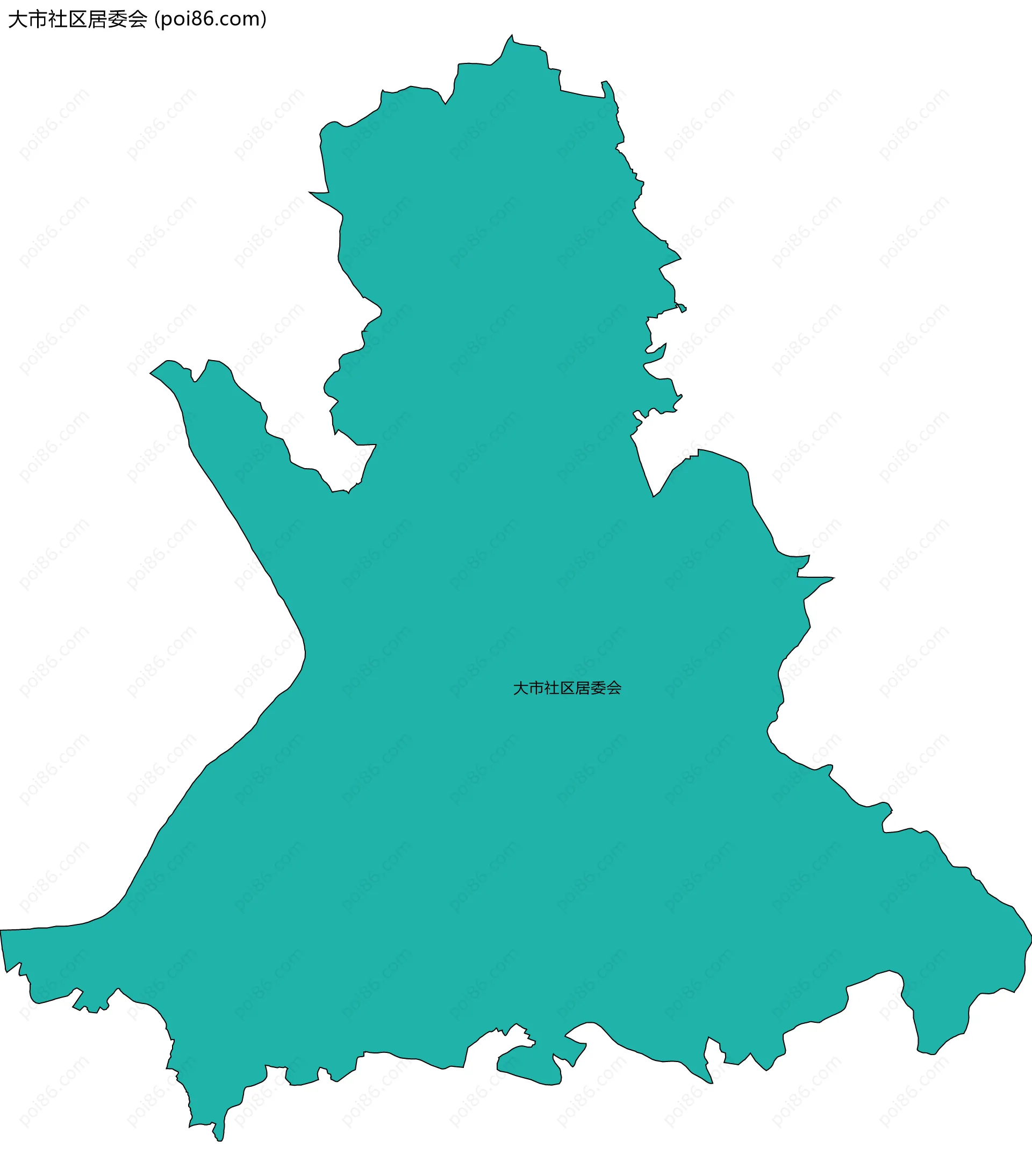 大市社区居委会边界地图