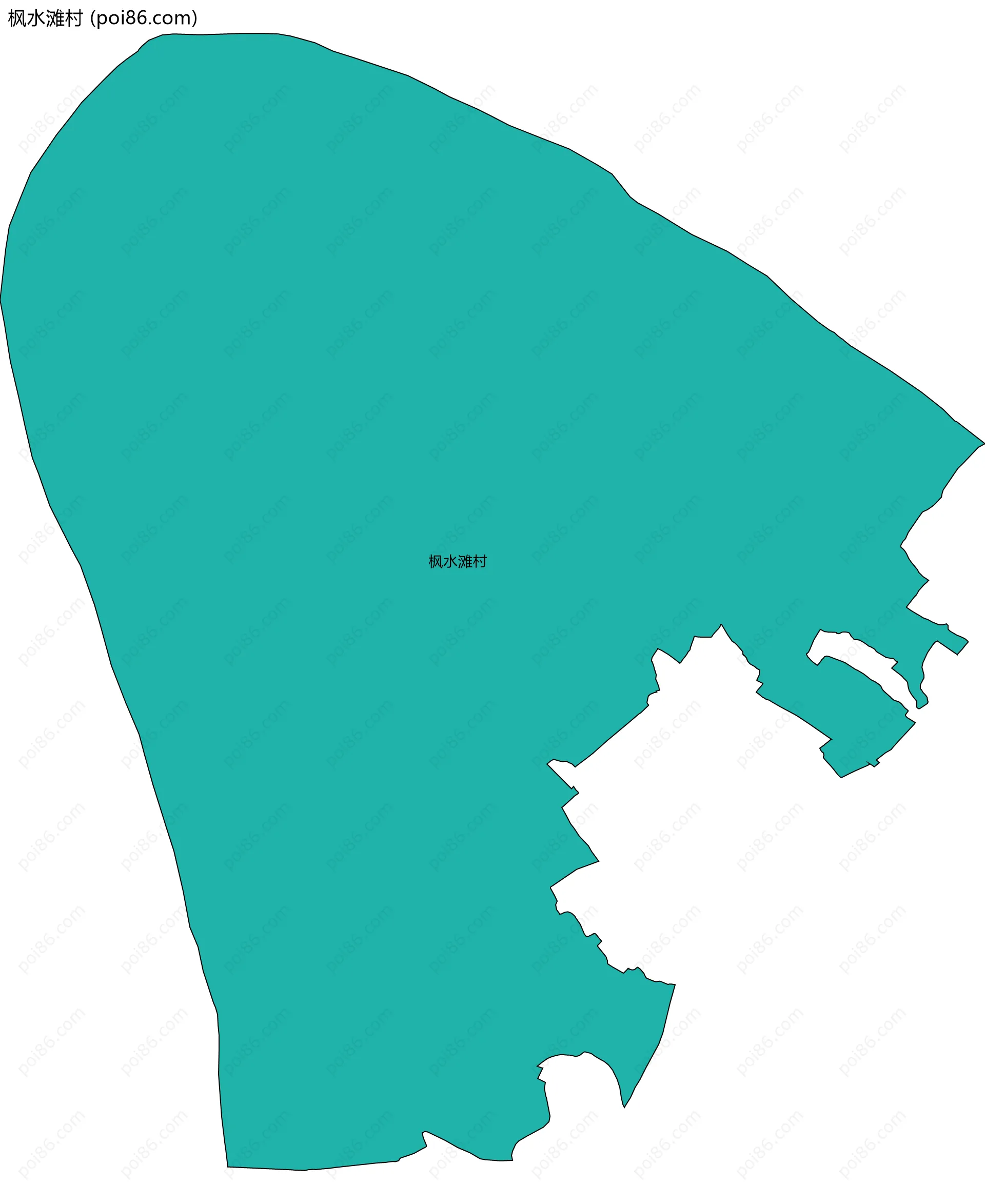 枫水滩村边界地图