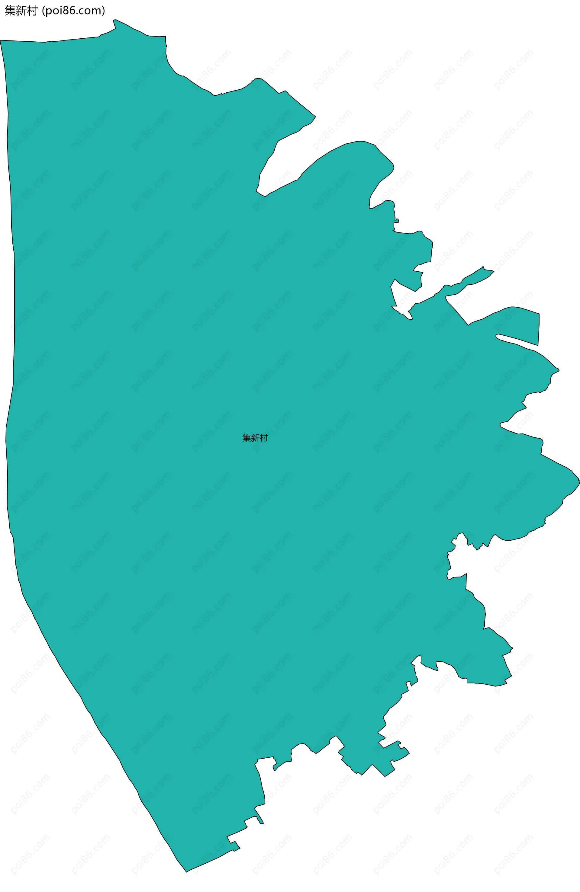 集新村边界地图