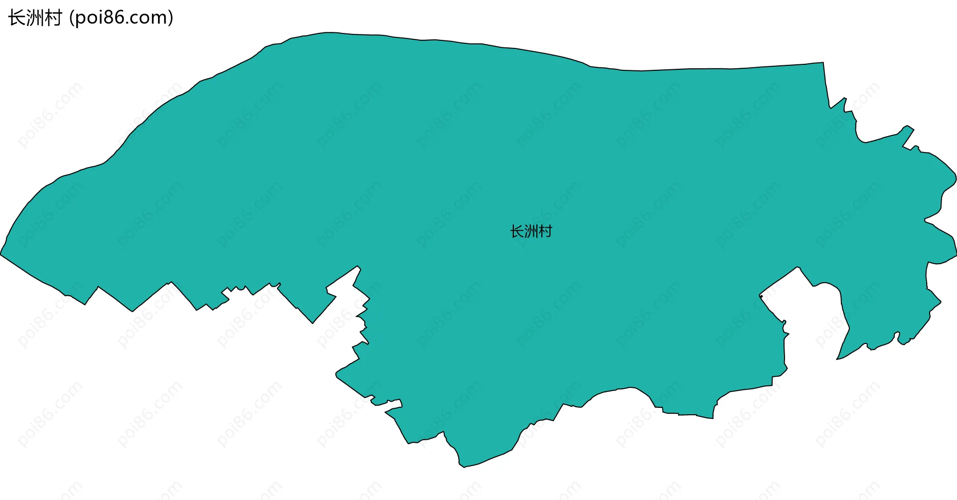 长洲村边界地图