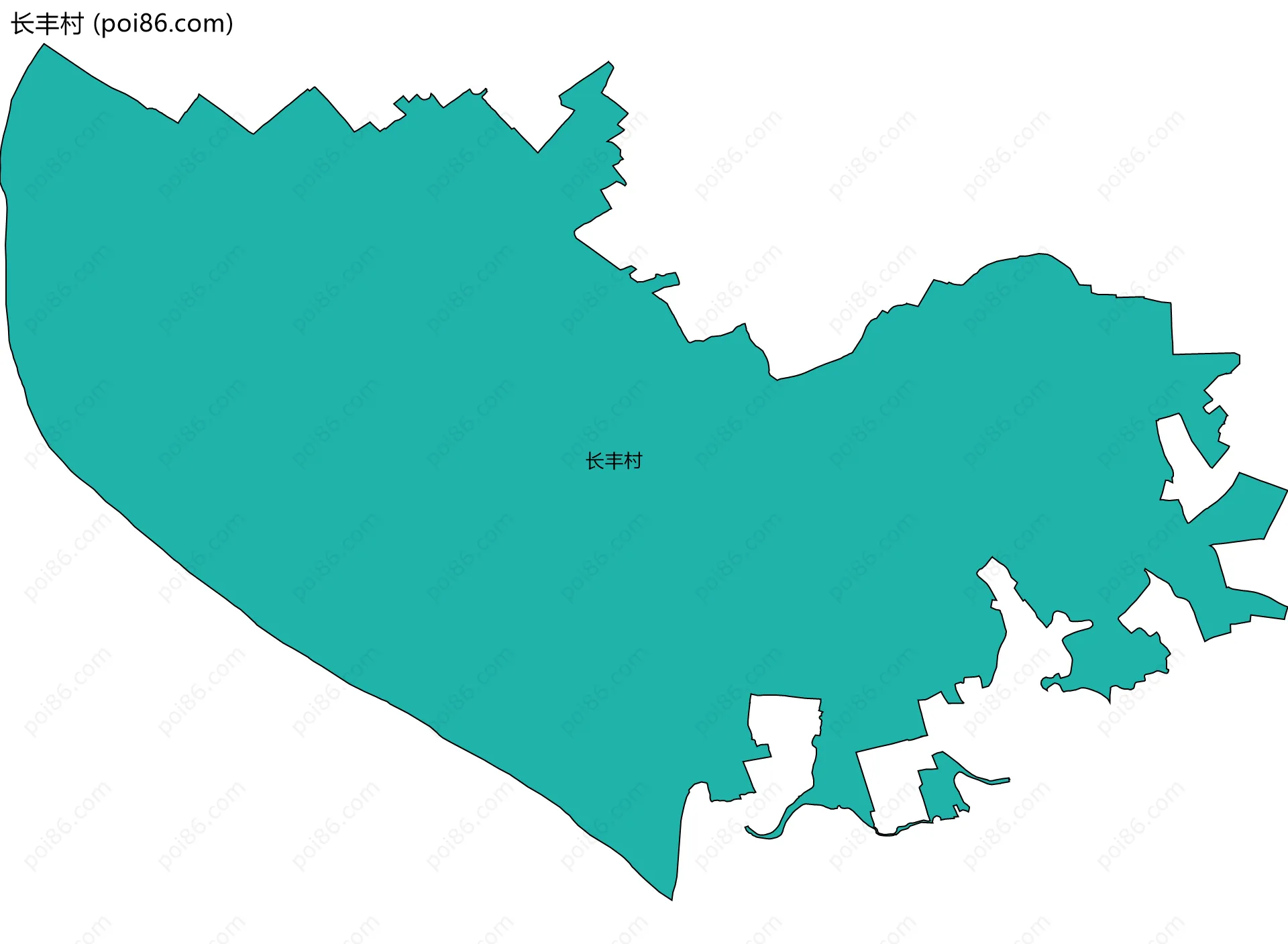 长丰村边界地图