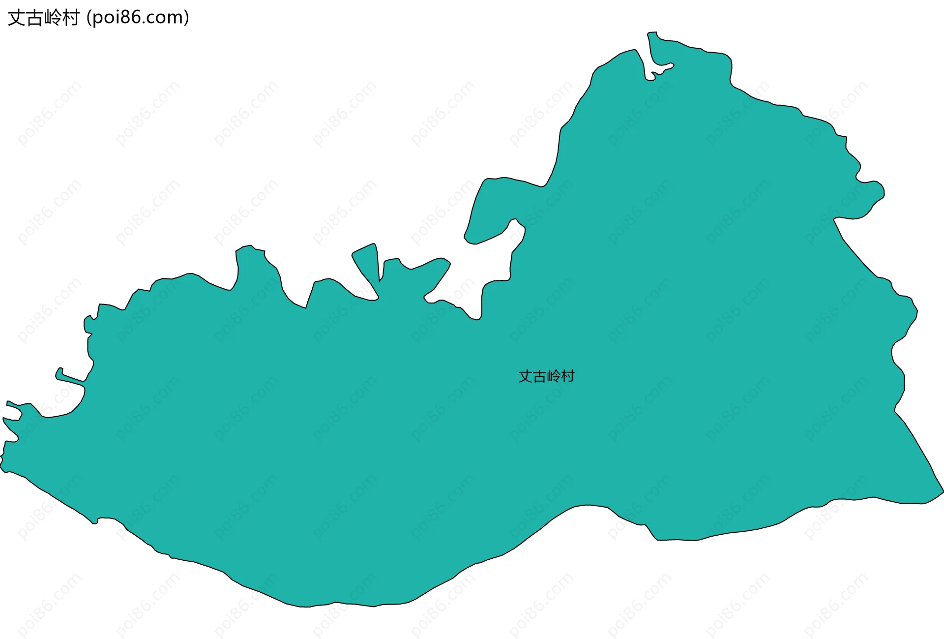 丈古岭村边界地图