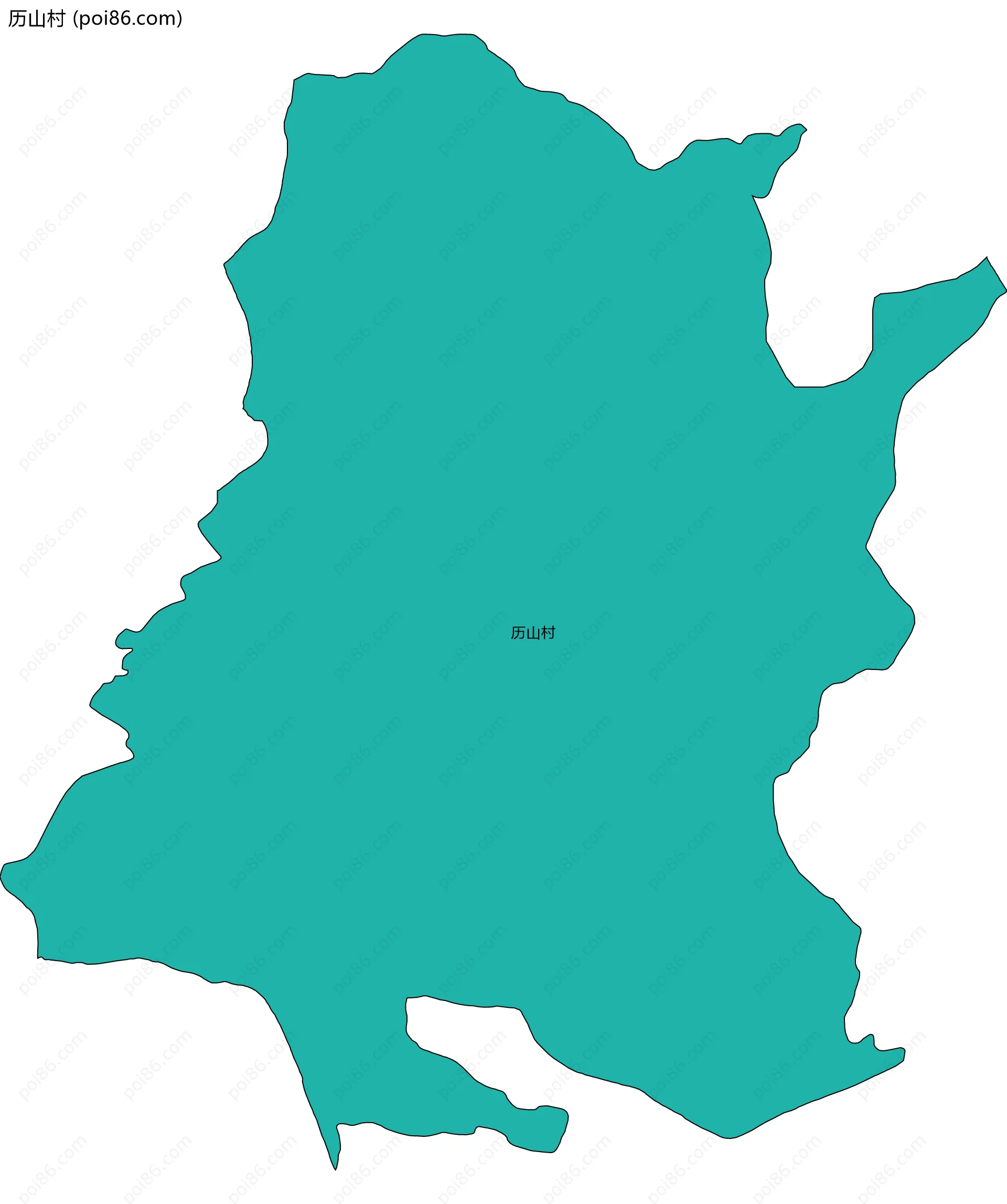 历山村边界地图
