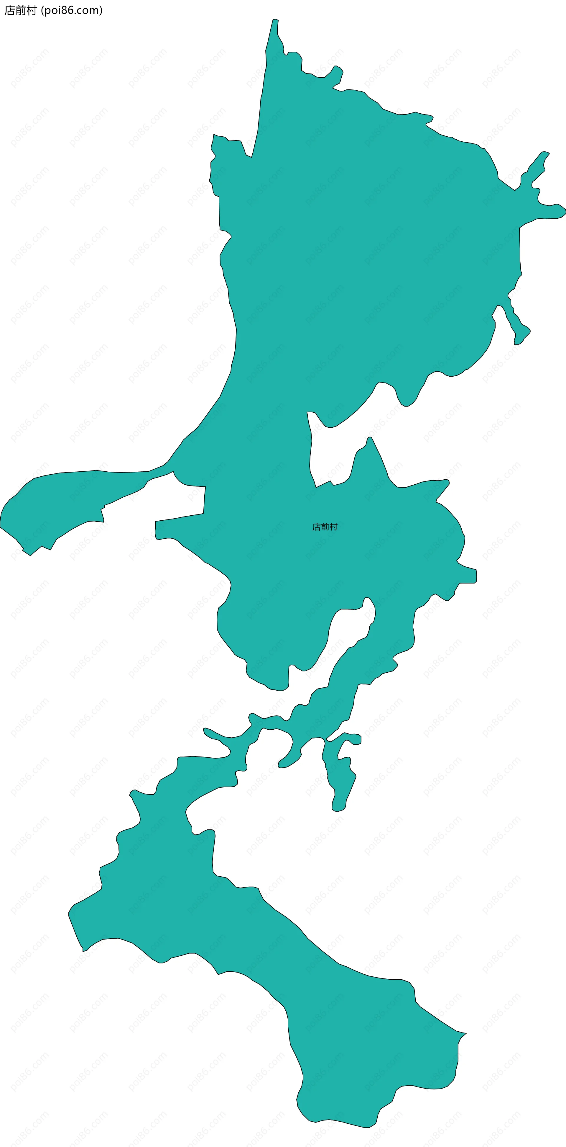 店前村边界地图