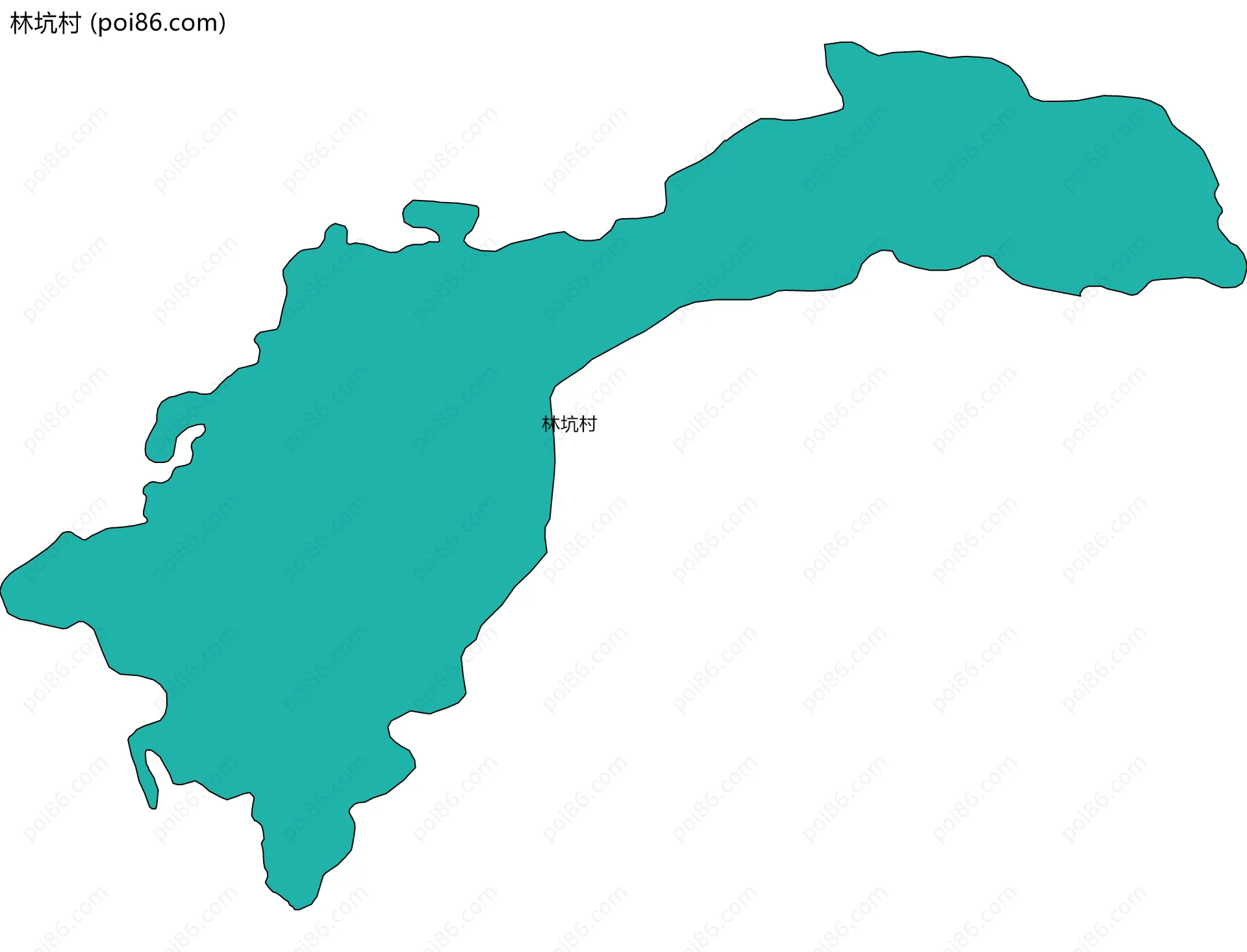林坑村边界地图