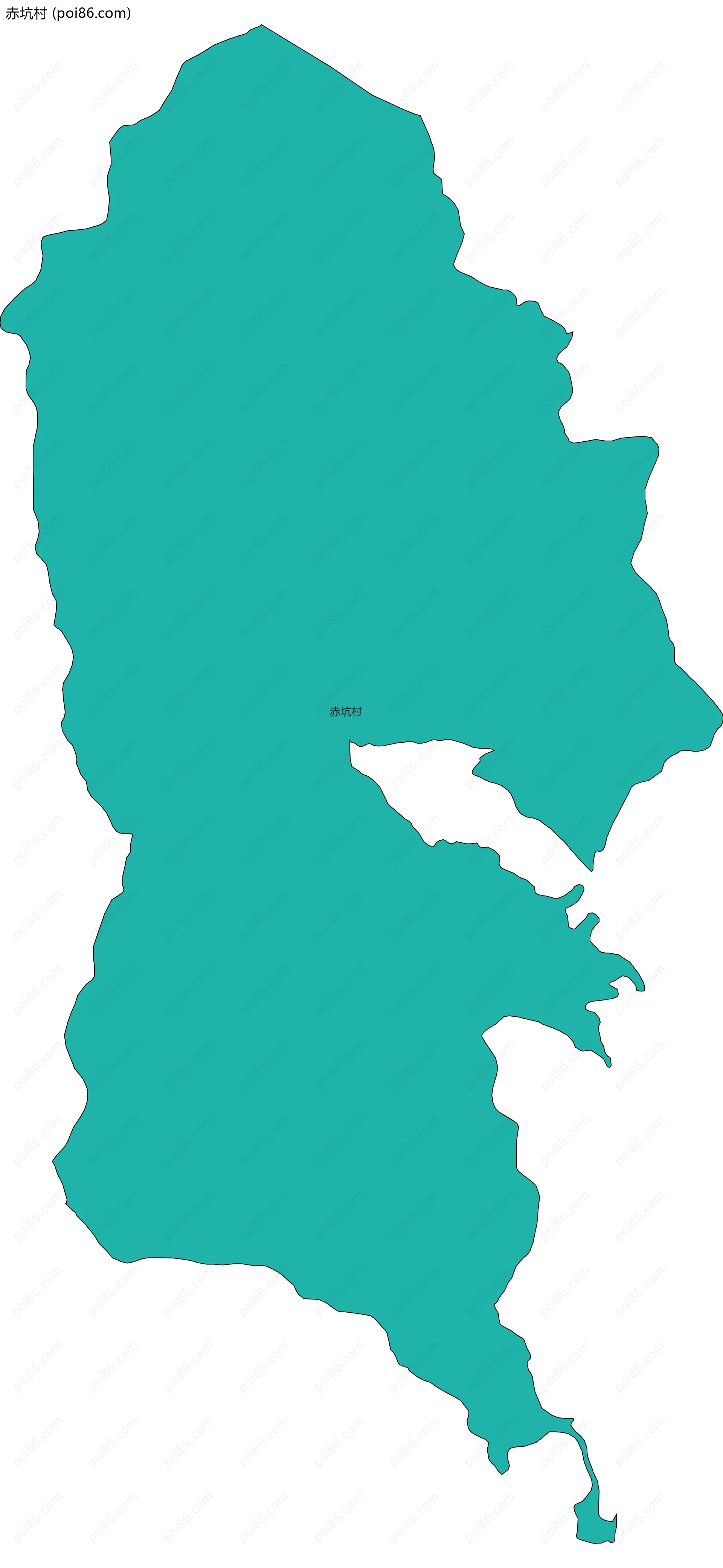 赤坑村边界地图