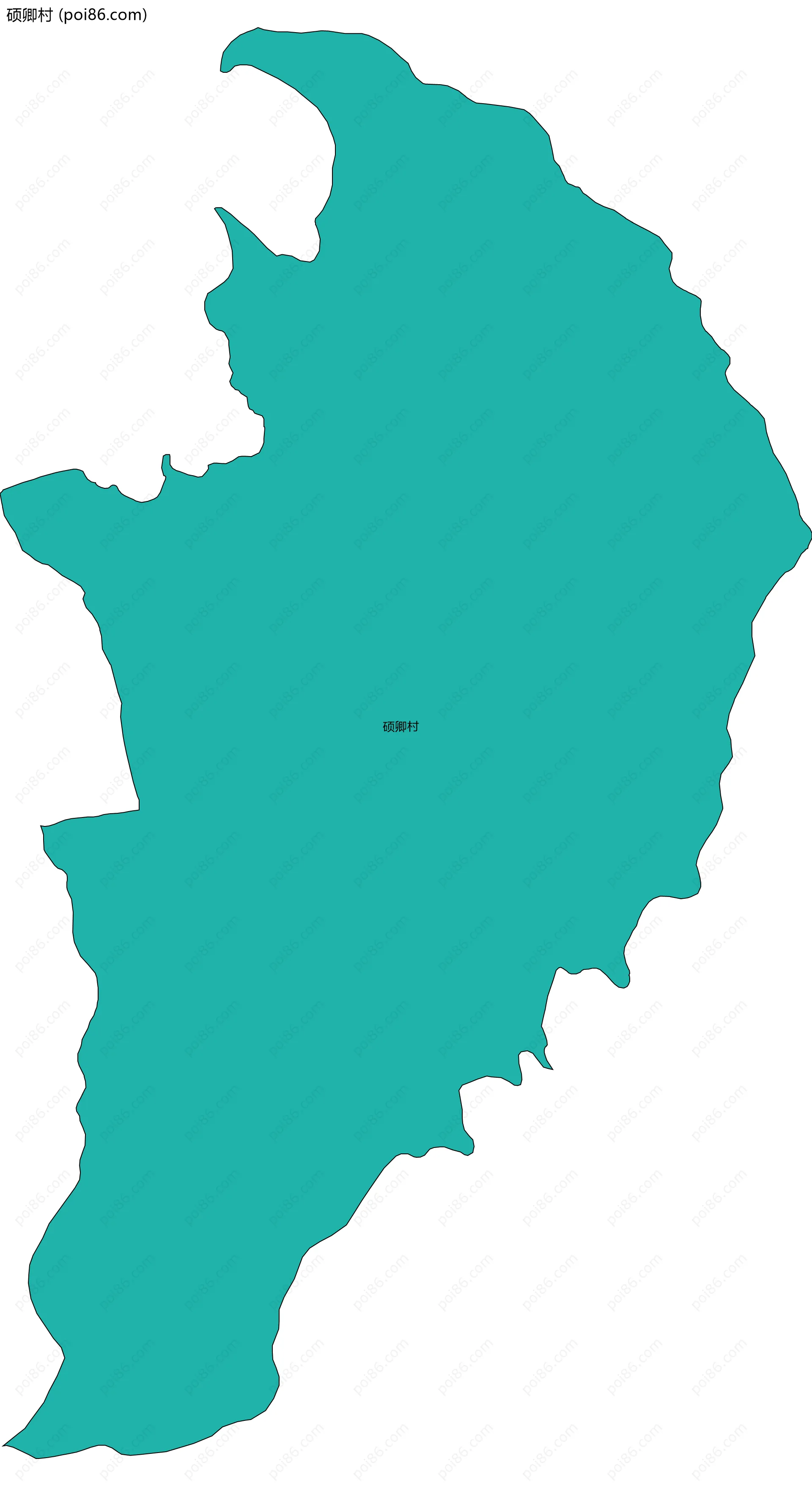 硕卿村边界地图