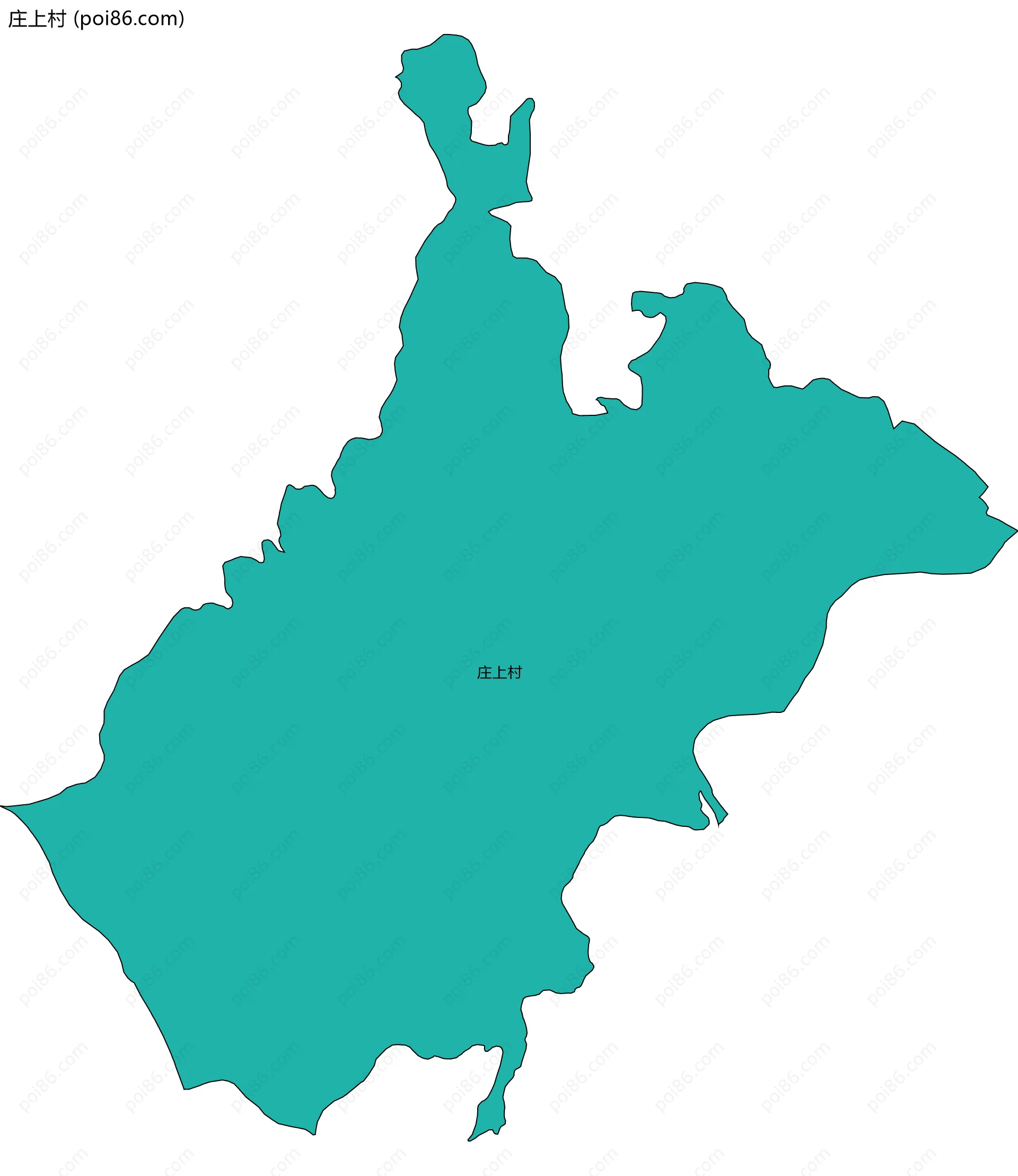 庄上村边界地图