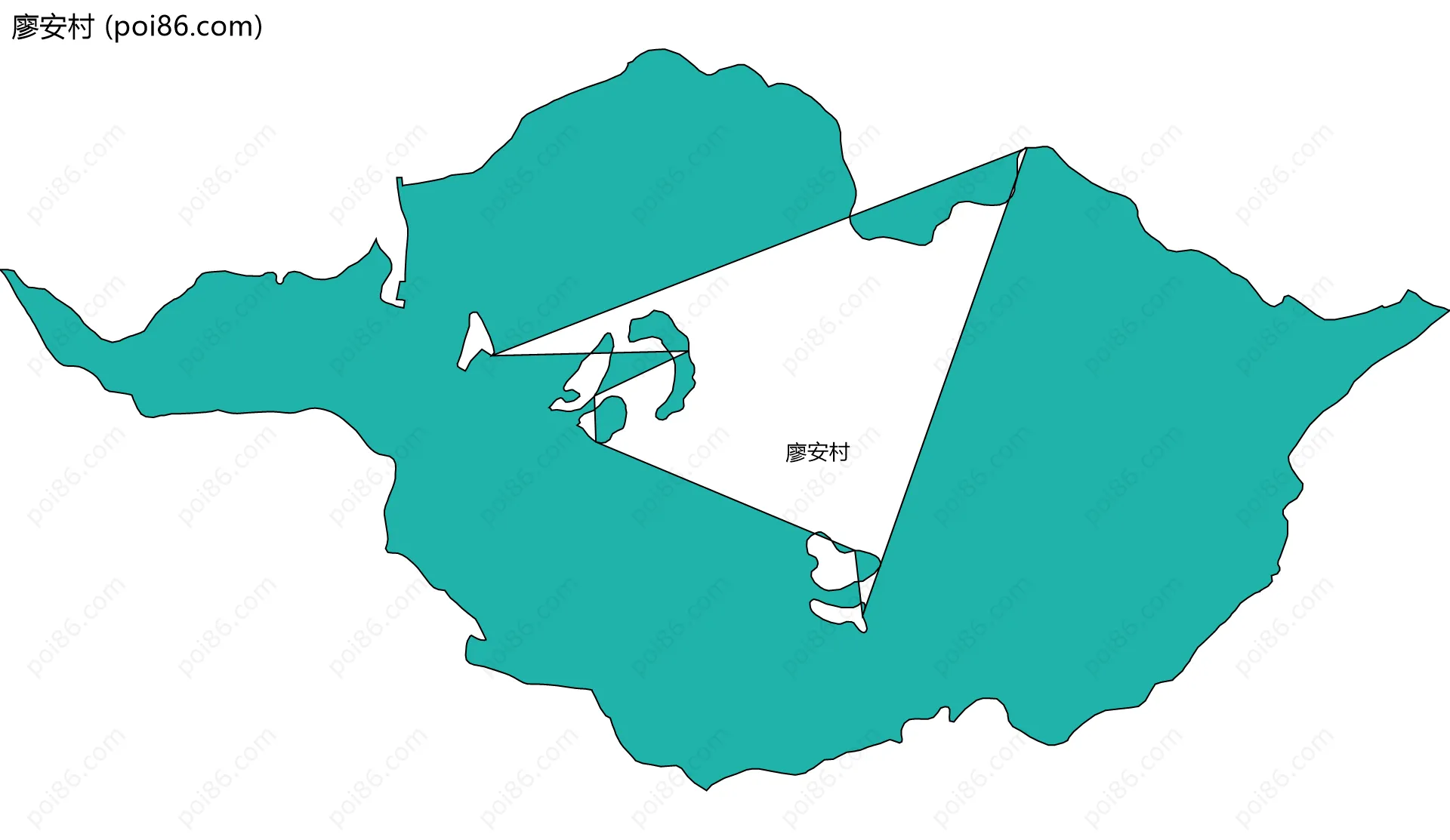 廖安村边界地图