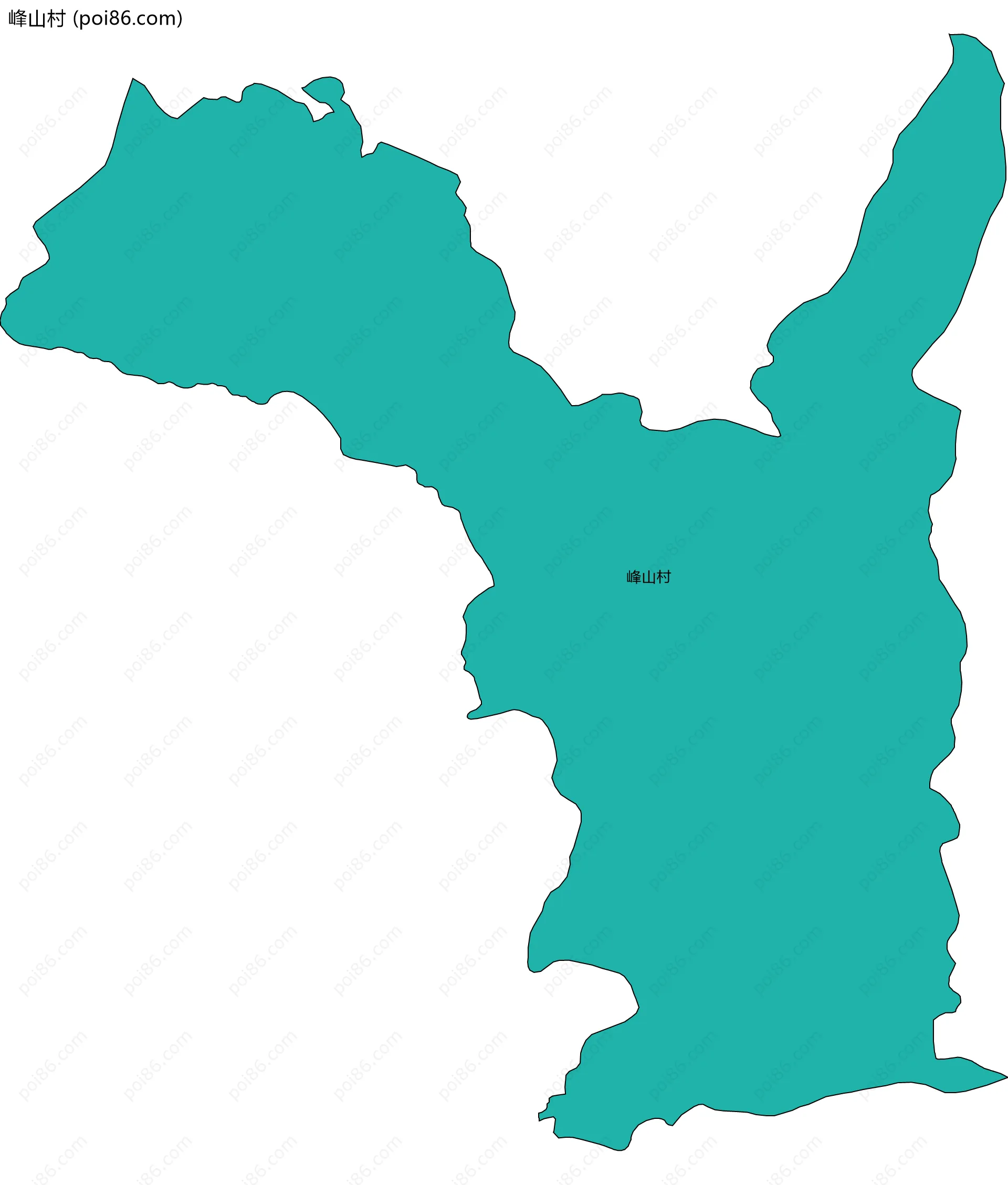 峰山村边界地图
