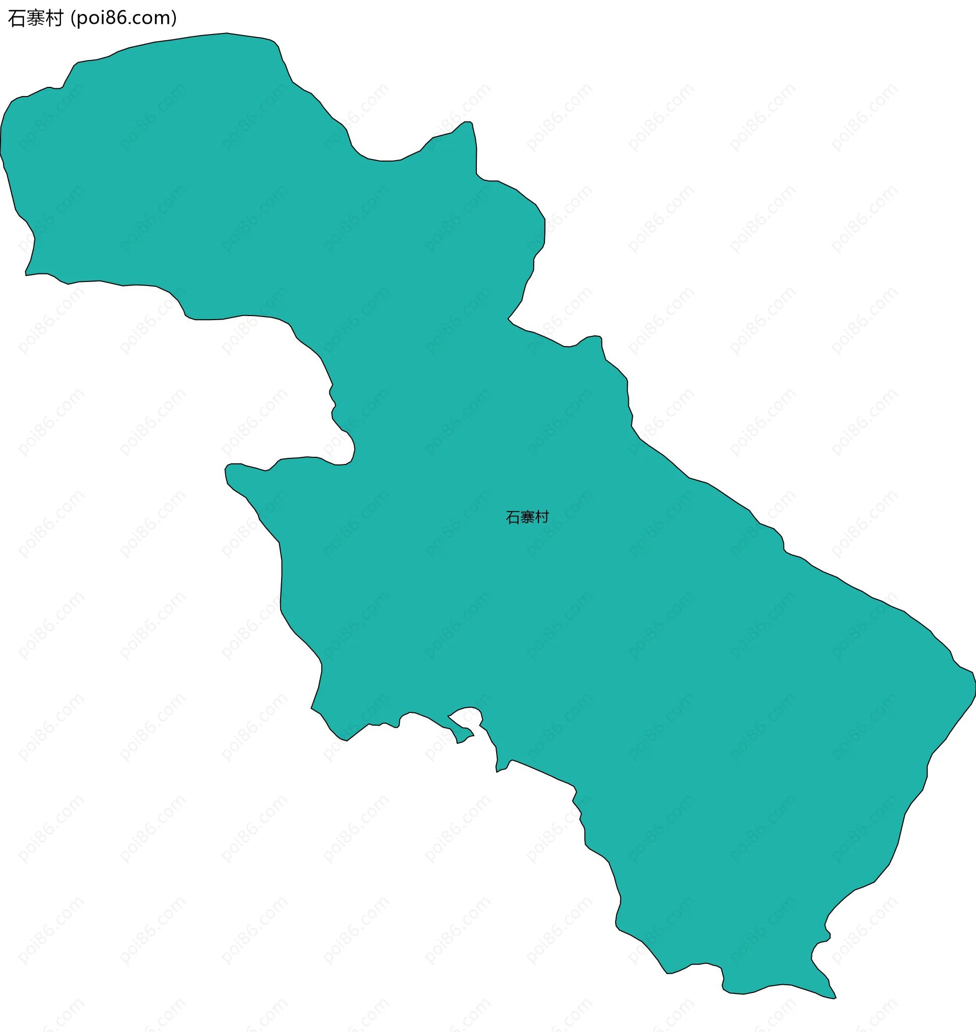 石寨村边界地图