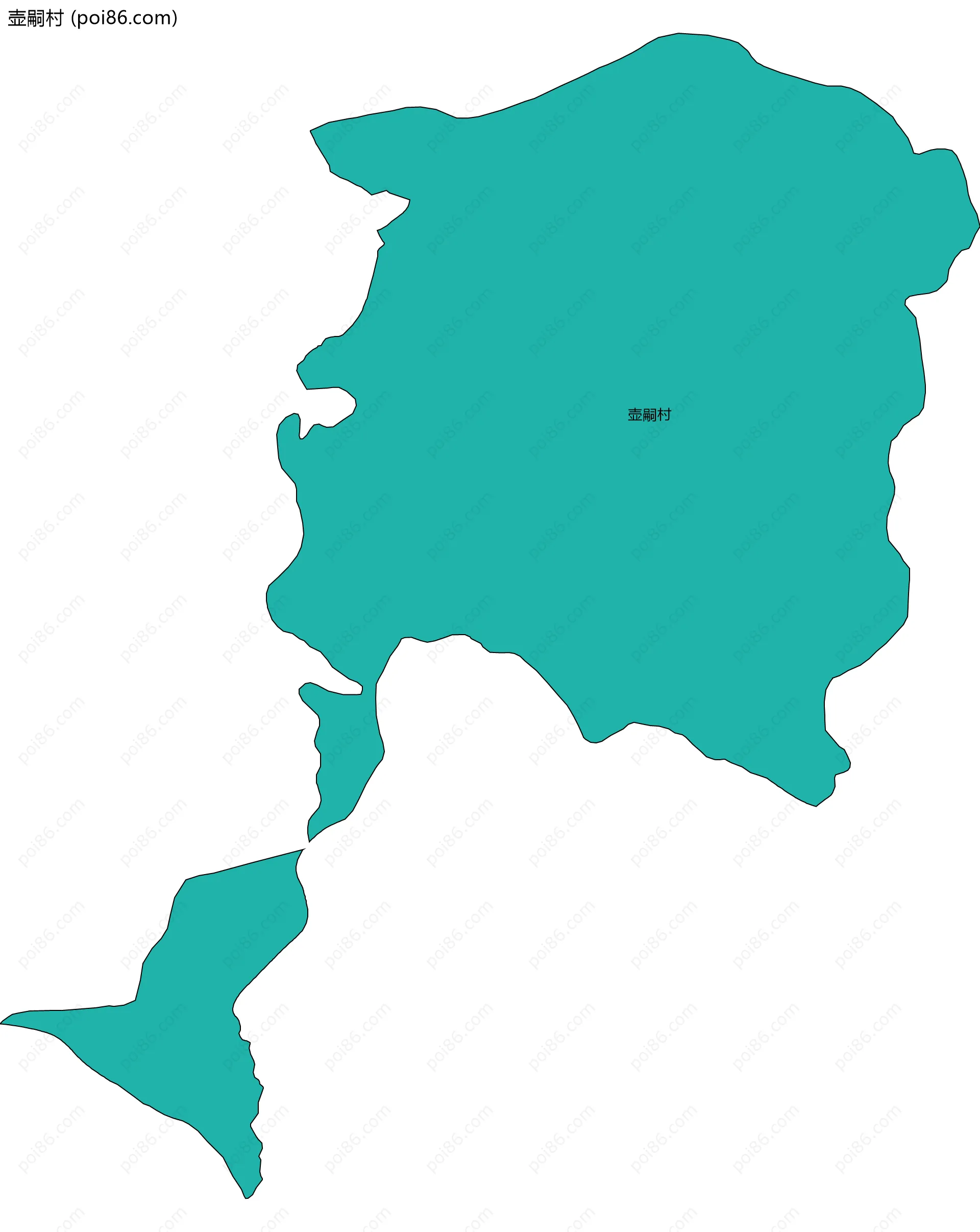 壶嗣村边界地图