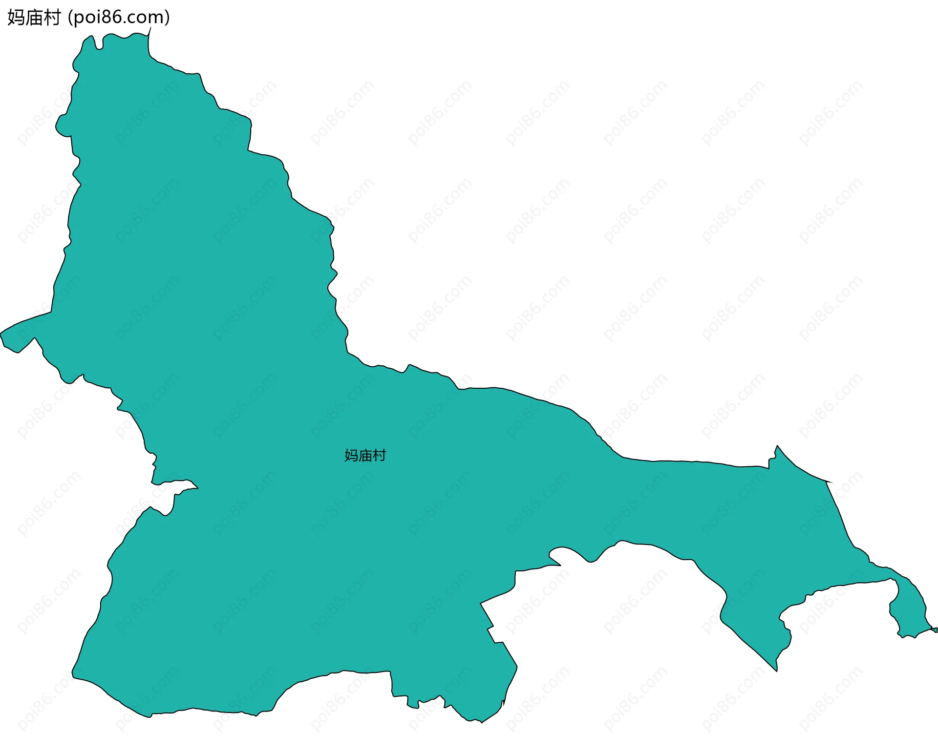 妈庙村边界地图