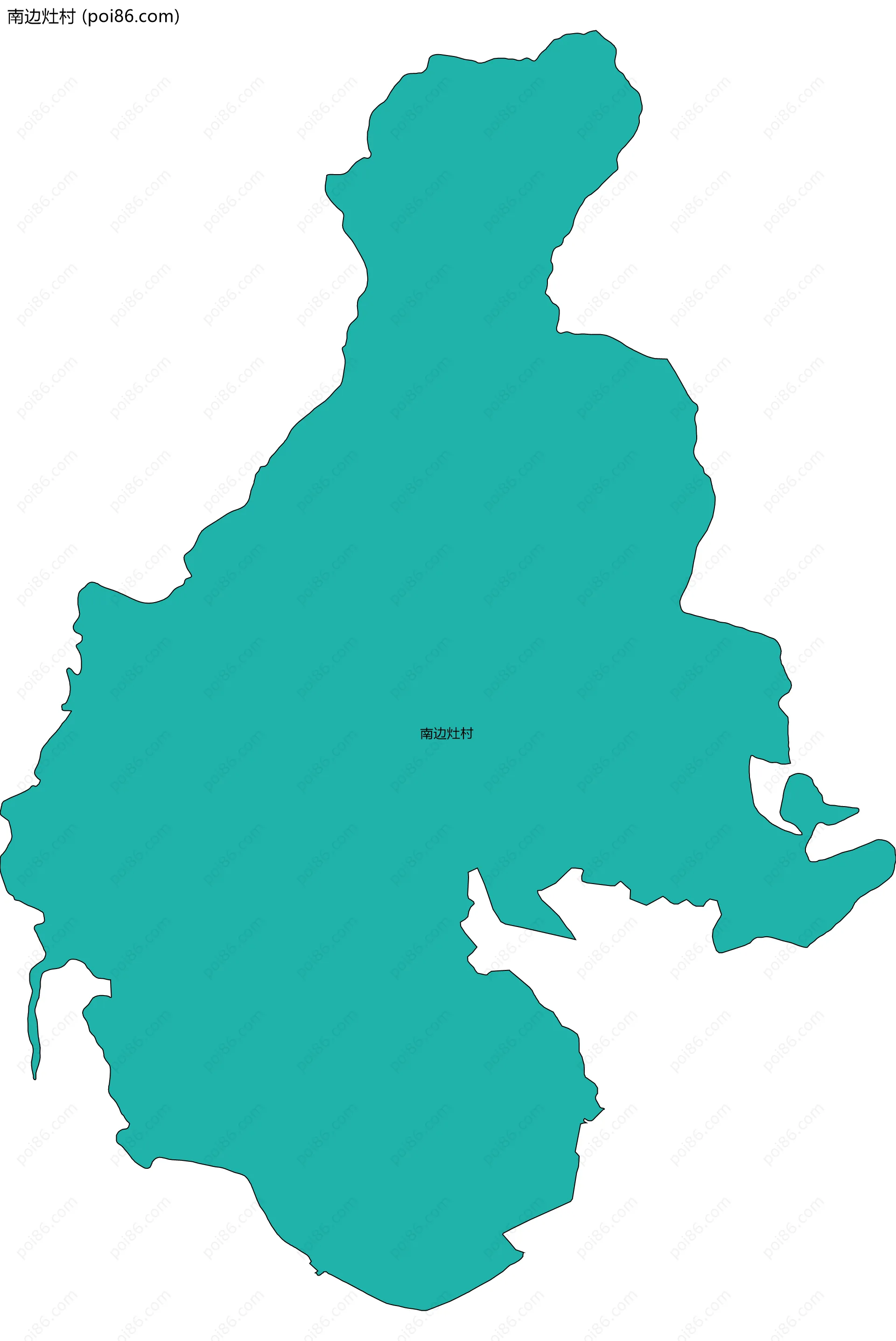 南边灶村边界地图