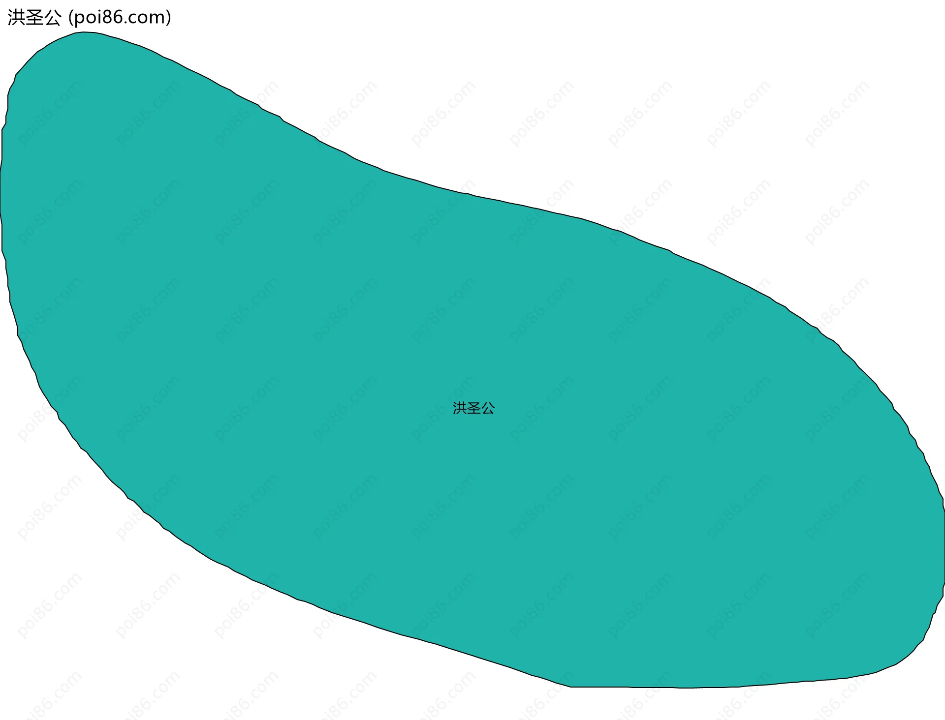 洪圣公边界地图