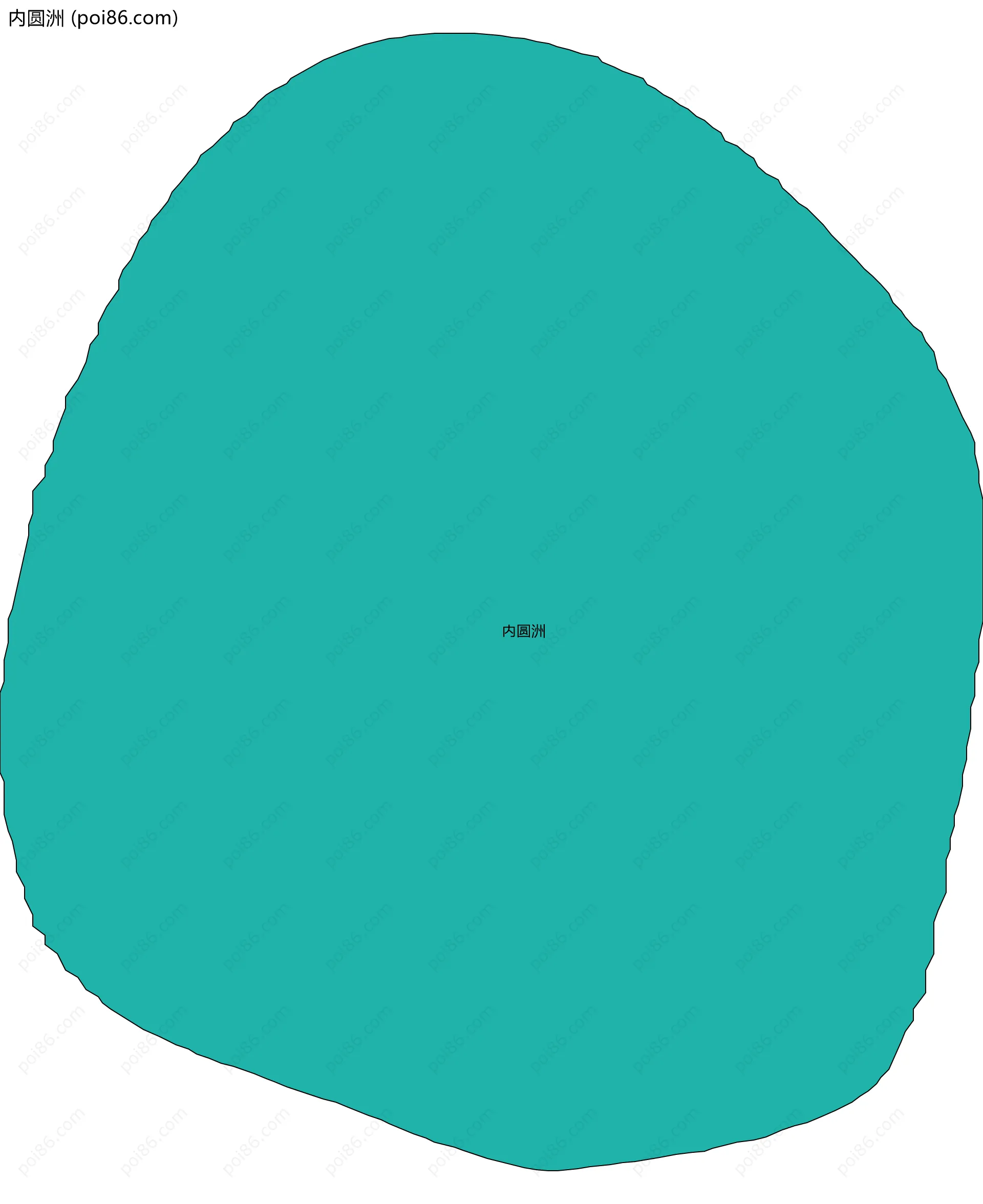 内圆洲边界地图