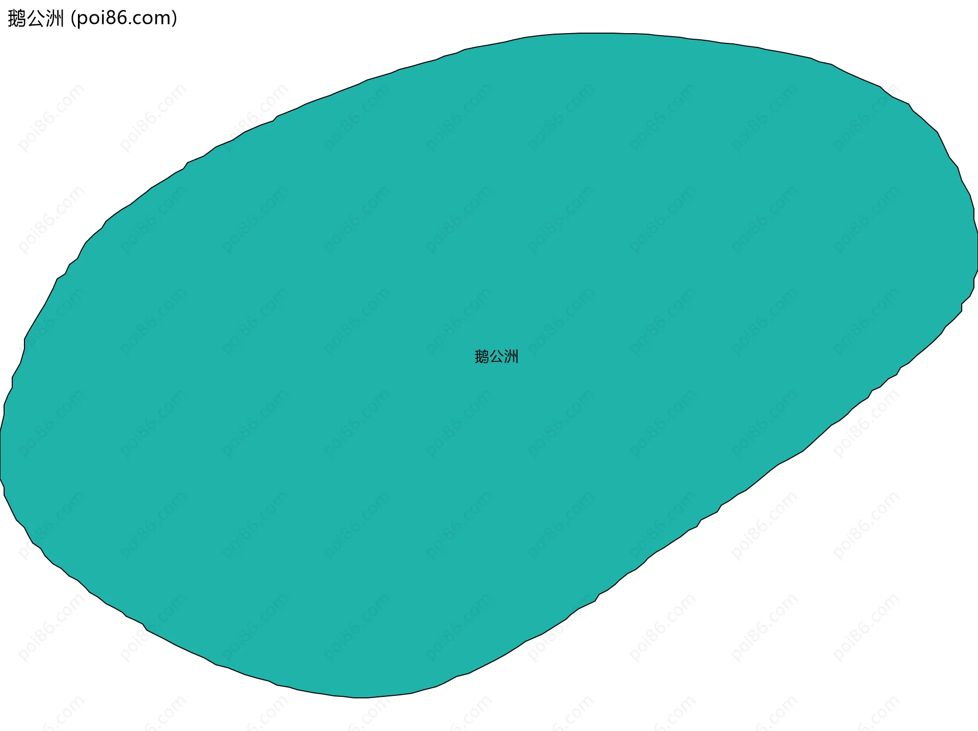 鹅公洲边界地图