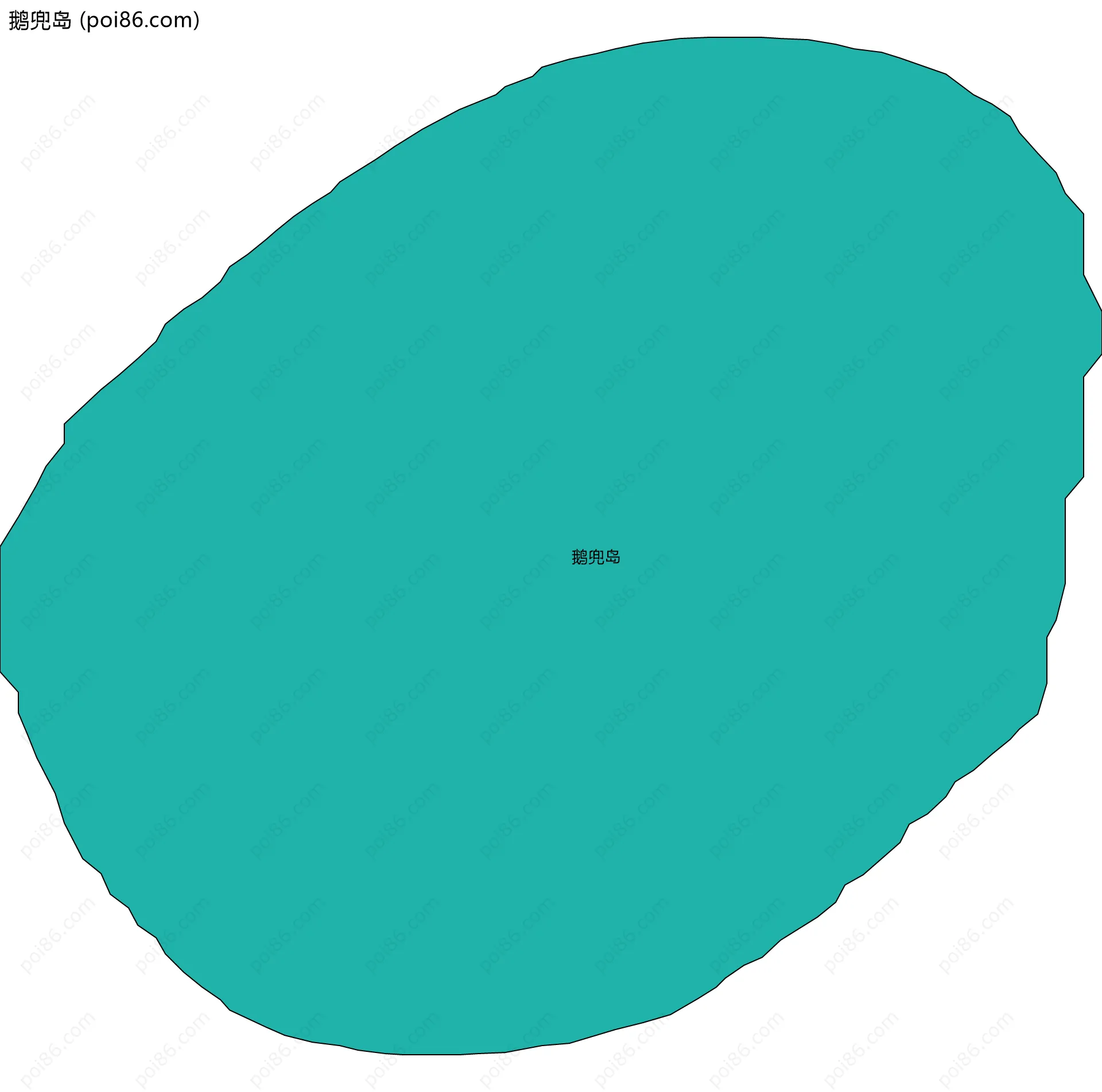 鹅兜岛边界地图