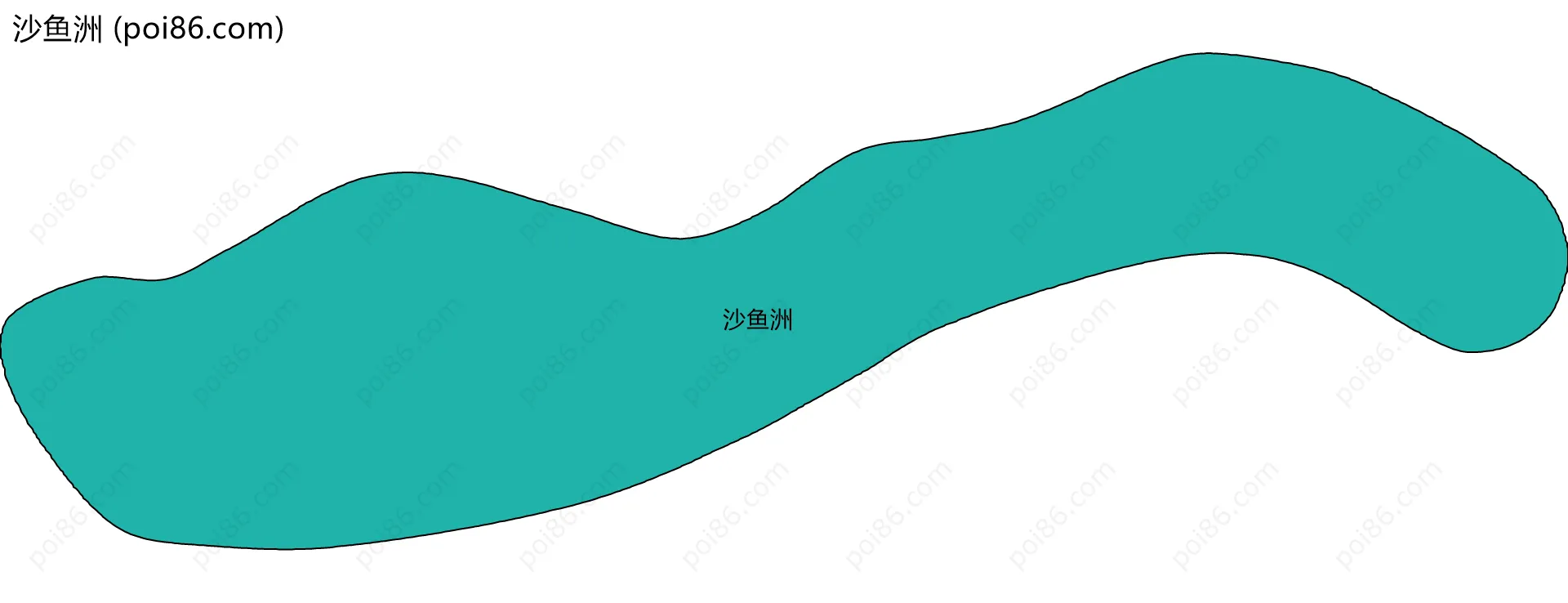 沙鱼洲边界地图