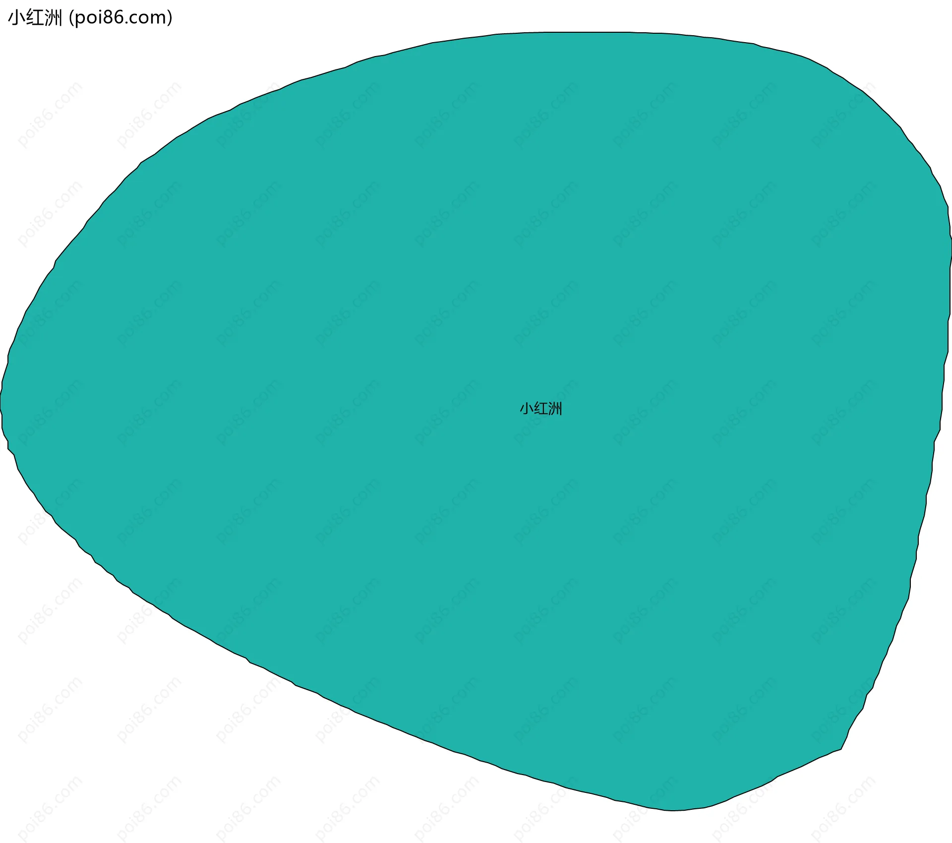 小红洲边界地图